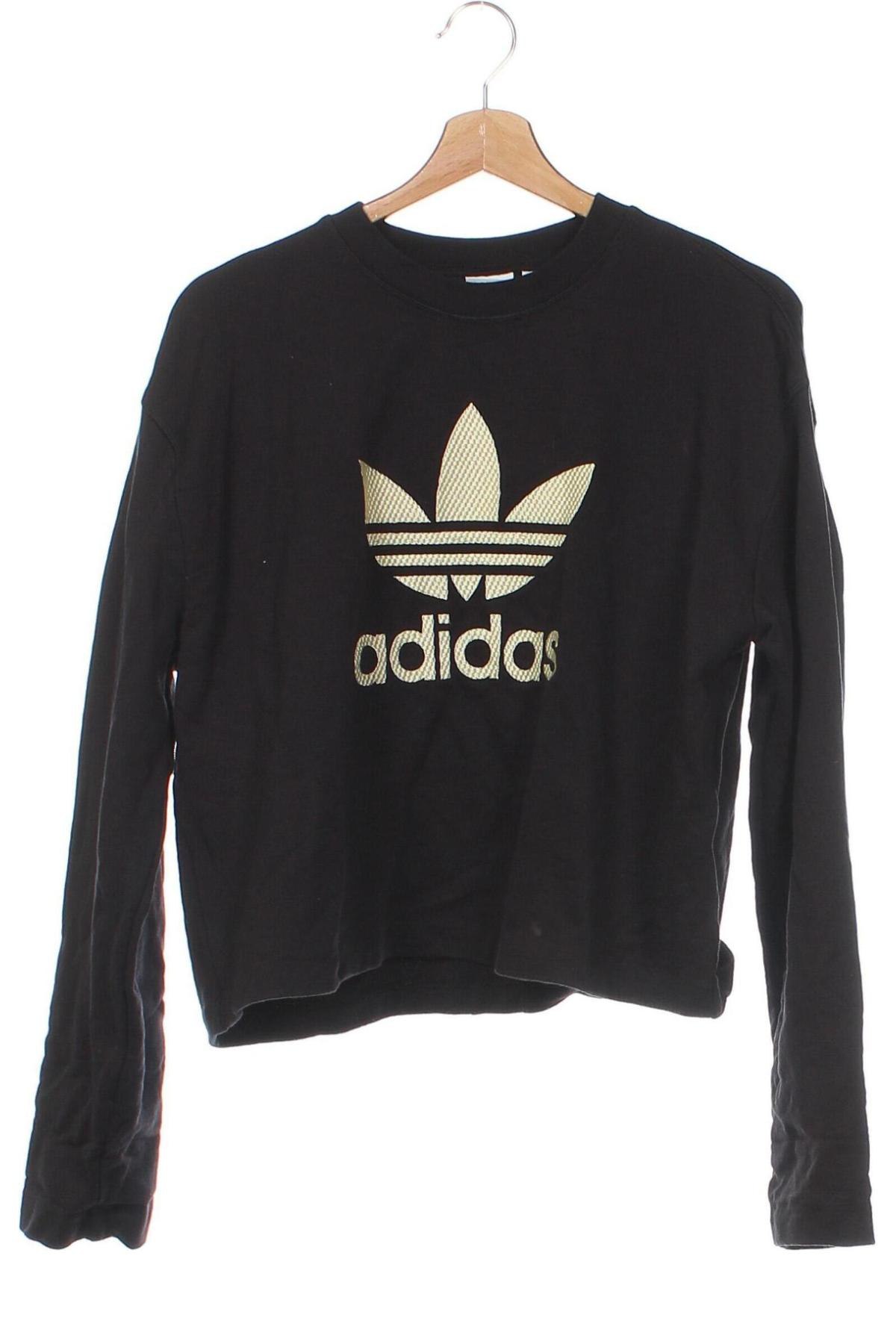 Γυναικεία μπλούζα Adidas Originals, Μέγεθος XS, Χρώμα Μαύρο, Τιμή 30,20 €