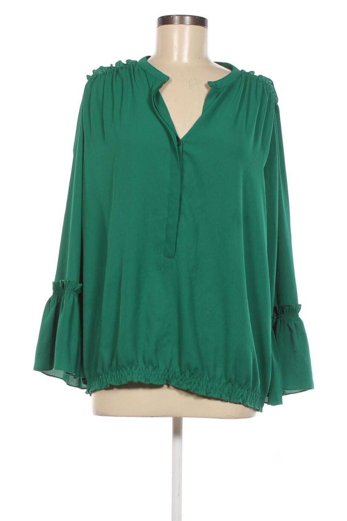Γυναικεία μπλούζα Ashley Brooke, Μέγεθος XL, Χρώμα Πράσινο, Τιμή 11,75 €
