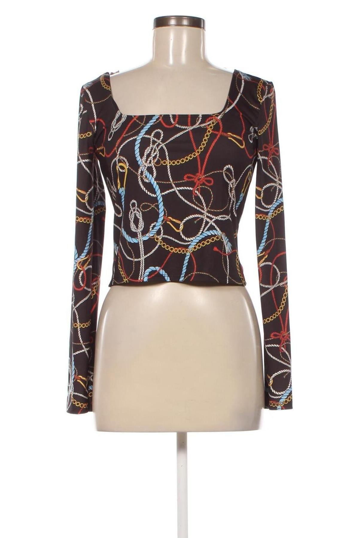 Дамска блуза Bershka, Размер L, Цвят Многоцветен, Цена 10,56 лв.