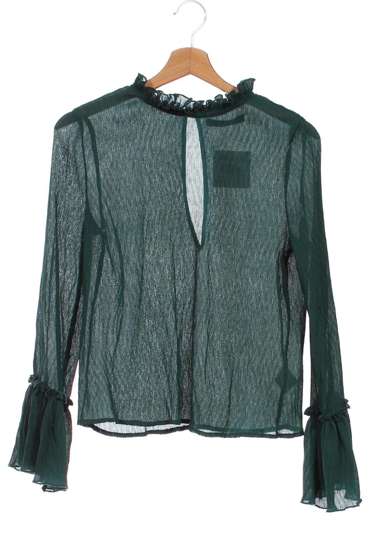 Дамска блуза Bik Bok, Размер XS, Цвят Зелен, Цена 9,69 лв.