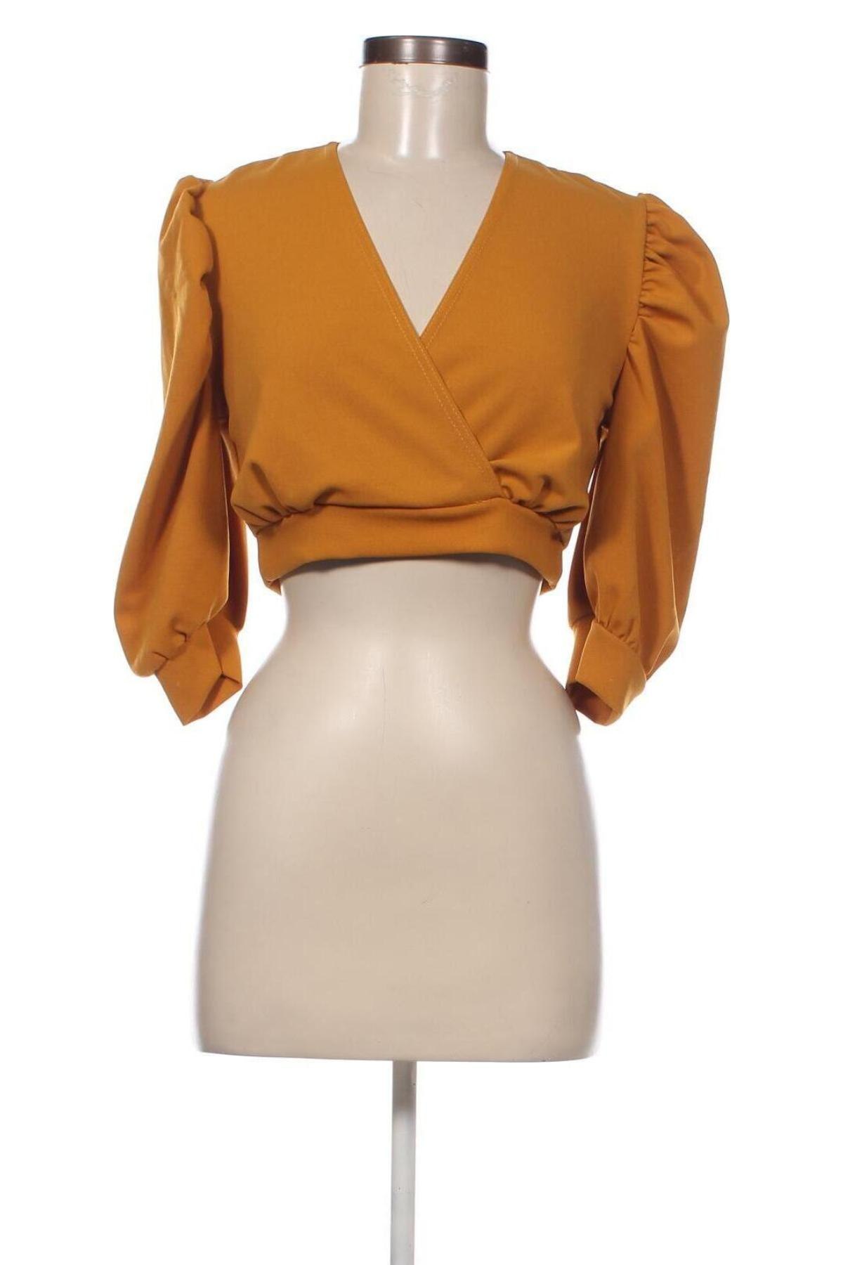 Дамска блуза Boohoo, Размер M, Цвят Жълт, Цена 8,37 лв.