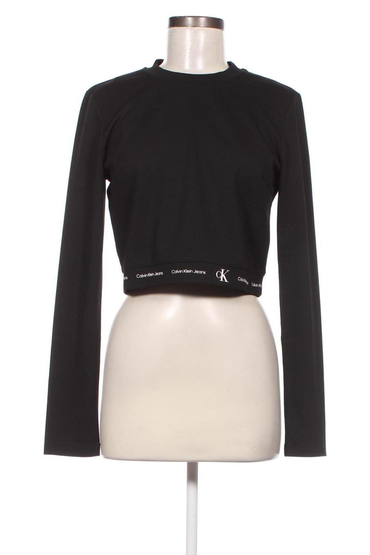Bluză de femei Calvin Klein Jeans, Mărime L, Culoare Negru, Preț 373,03 Lei