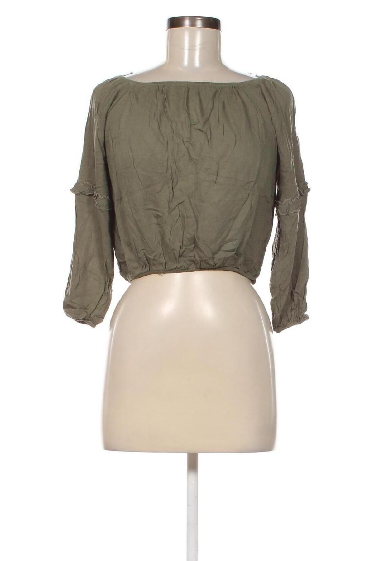 Дамска блуза Charlotte Russe, Размер S, Цвят Зелен, Цена 15,88 лв.