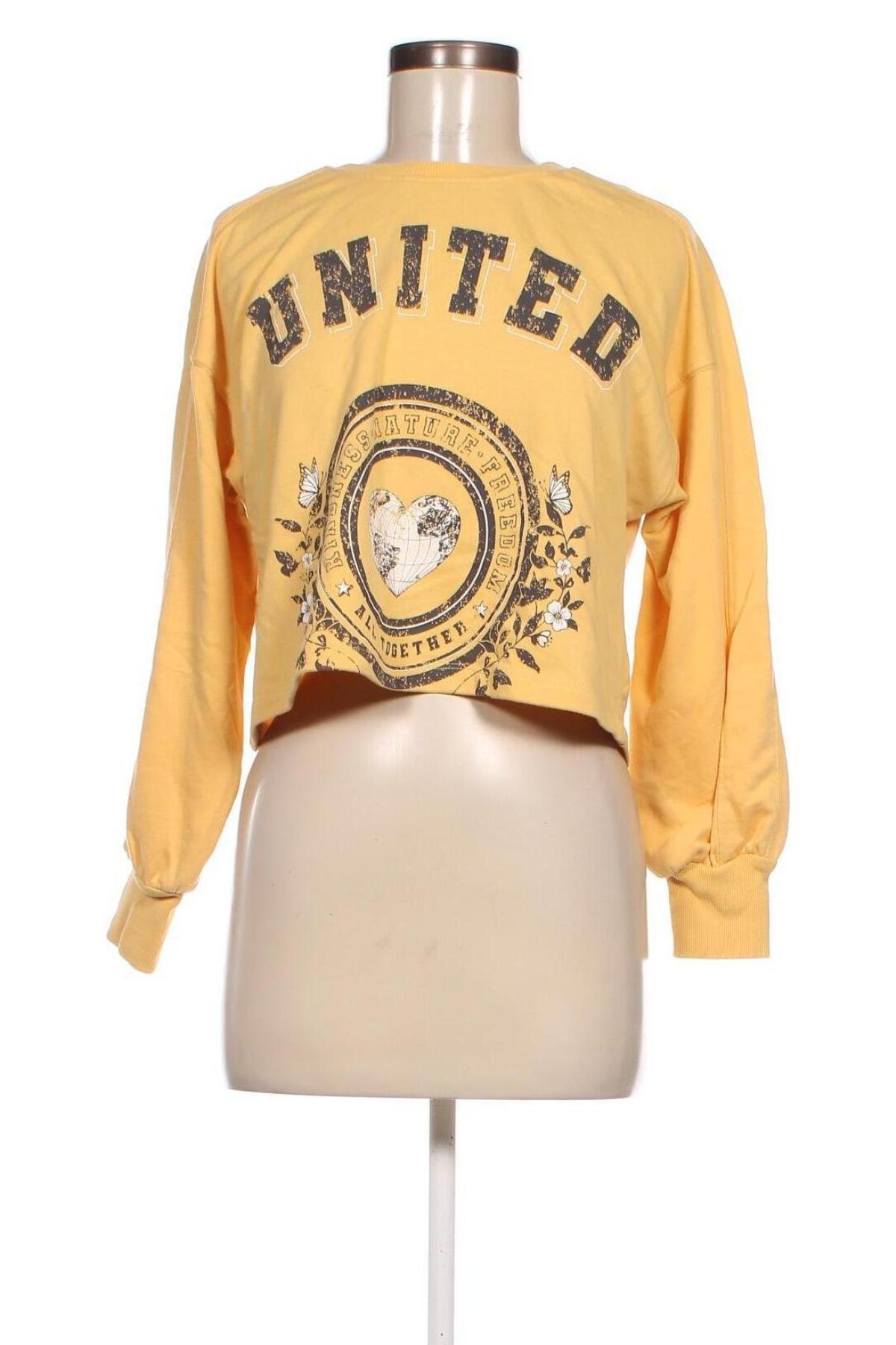 Γυναικεία μπλούζα Clockhouse, Μέγεθος M, Χρώμα Κίτρινο, Τιμή 4,94 €