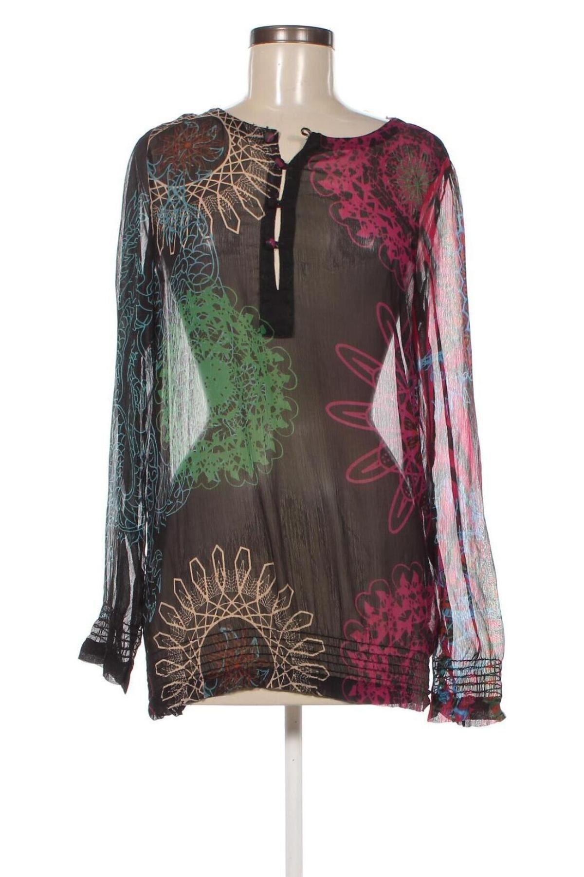 Γυναικεία μπλούζα Desigual, Μέγεθος L, Χρώμα Πολύχρωμο, Τιμή 11,54 €