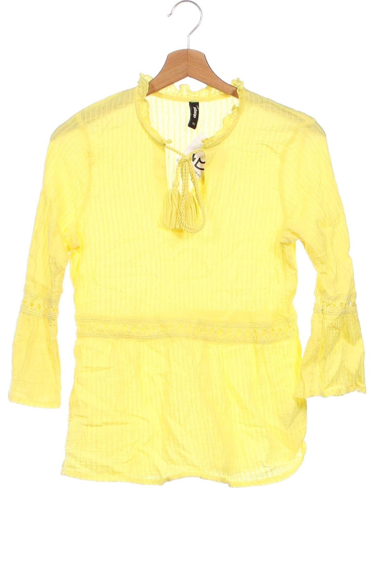 Дамска блуза Eksept, Размер XS, Цвят Жълт, Цена 17,34 лв.