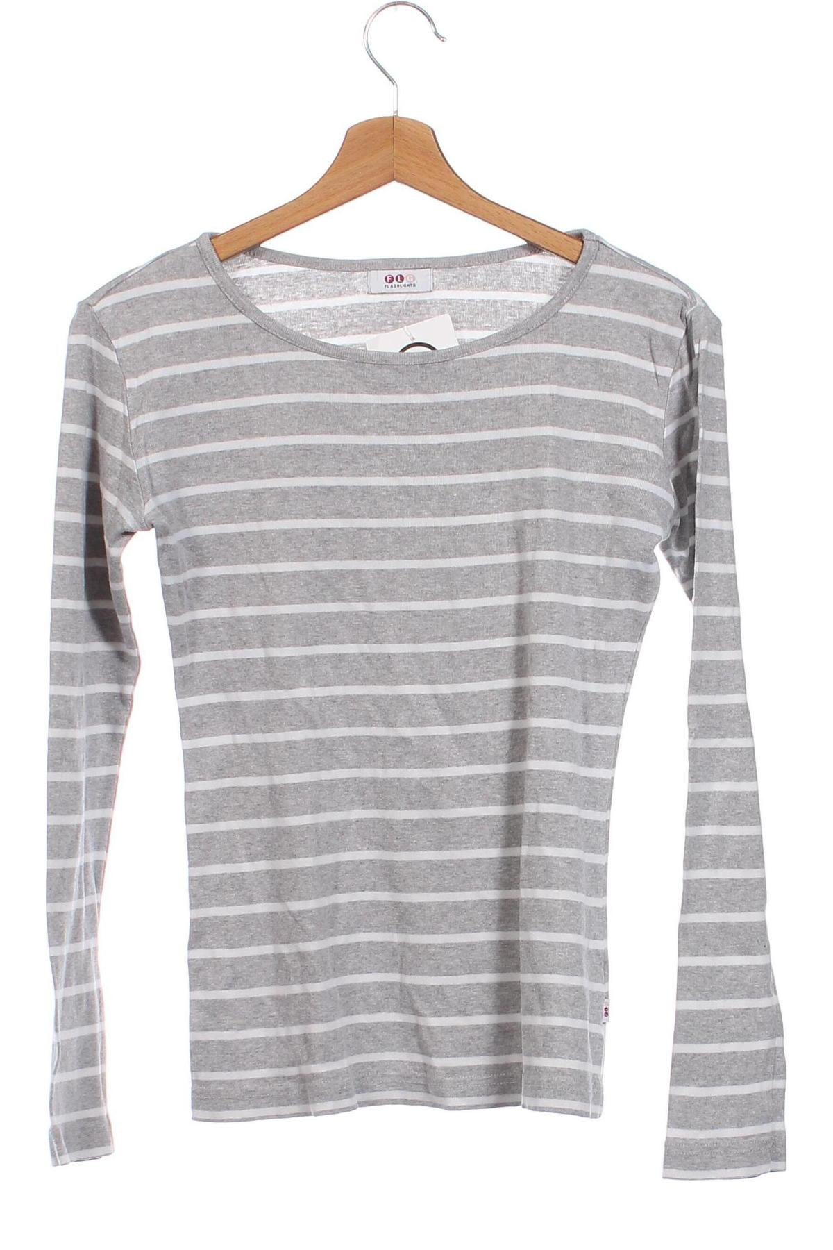Γυναικεία μπλούζα FLG, Μέγεθος XXS, Χρώμα Γκρί, Τιμή 4,70 €