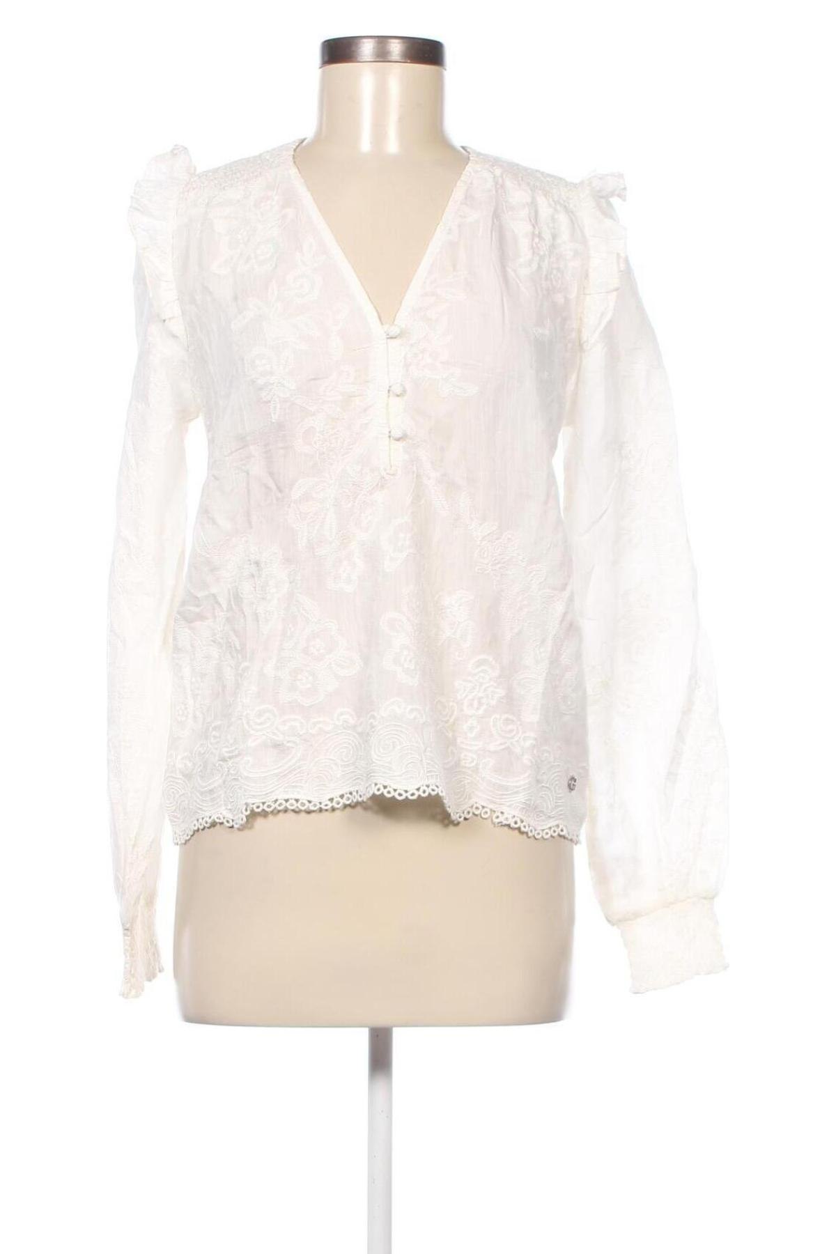 Дамска блуза Guess, Размер S, Цвят Екрю, Цена 108,00 лв.