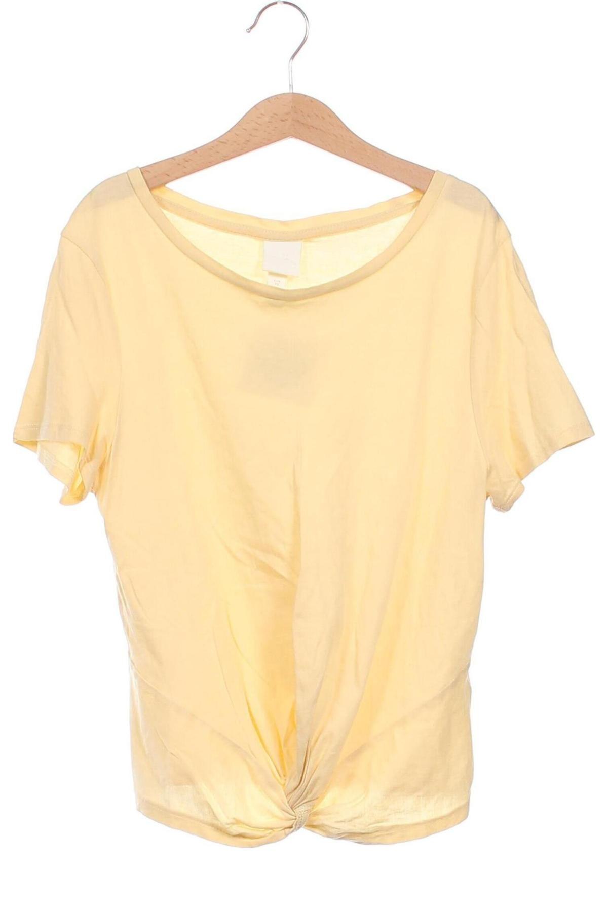 Дамска блуза H&M, Размер XS, Цвят Жълт, Цена 5,65 лв.