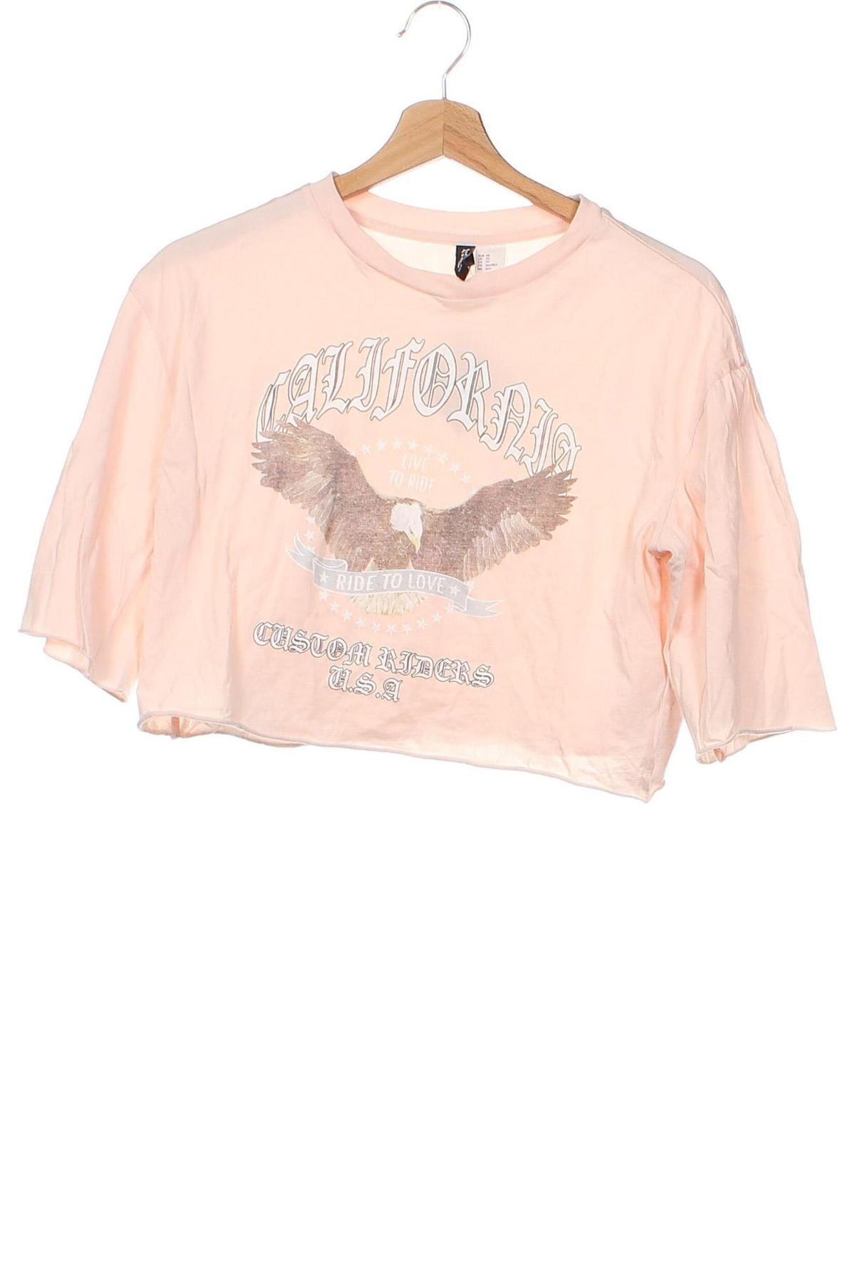 Damen Shirt H&M Divided, Größe XS, Farbe Rosa, Preis 3,69 €