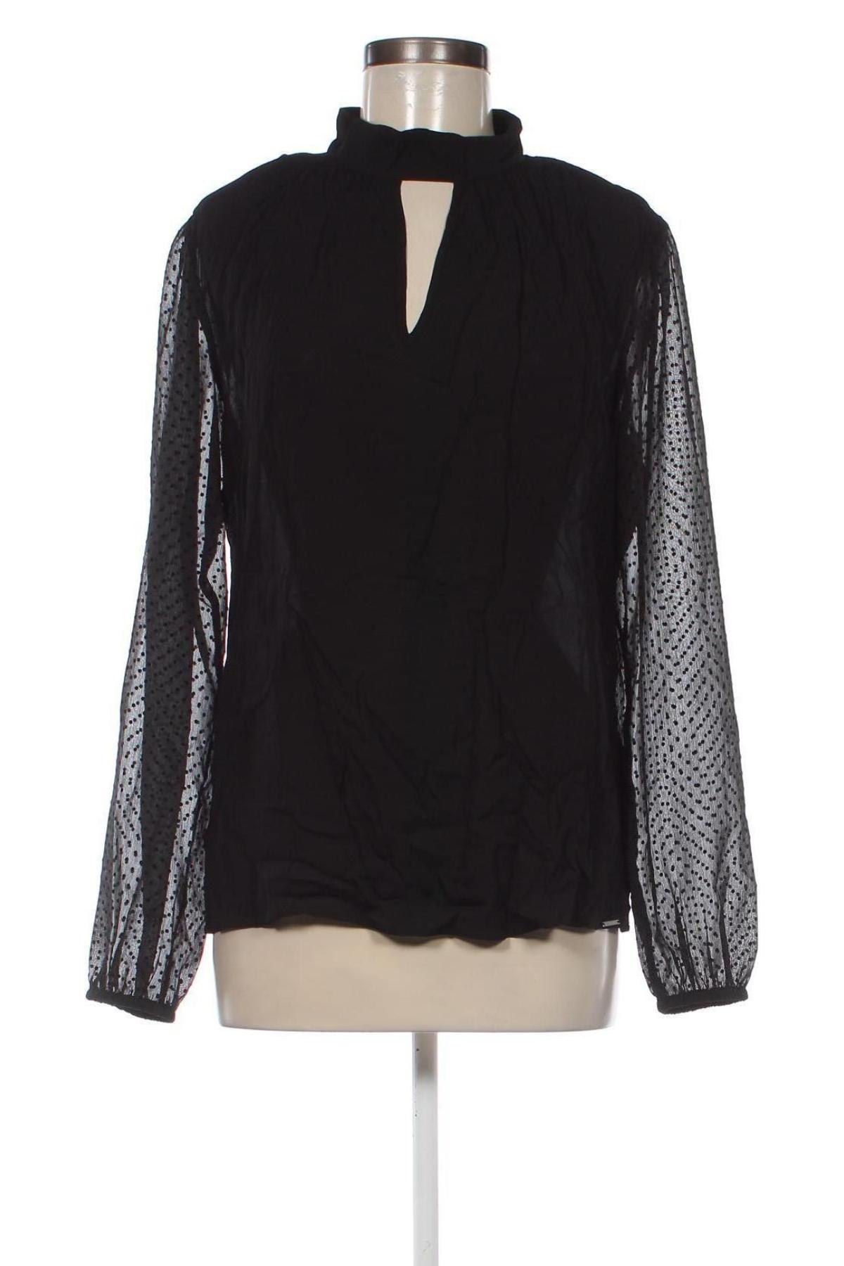 Дамска блуза IKKS, Размер L, Цвят Черен, Цена 130,41 лв.