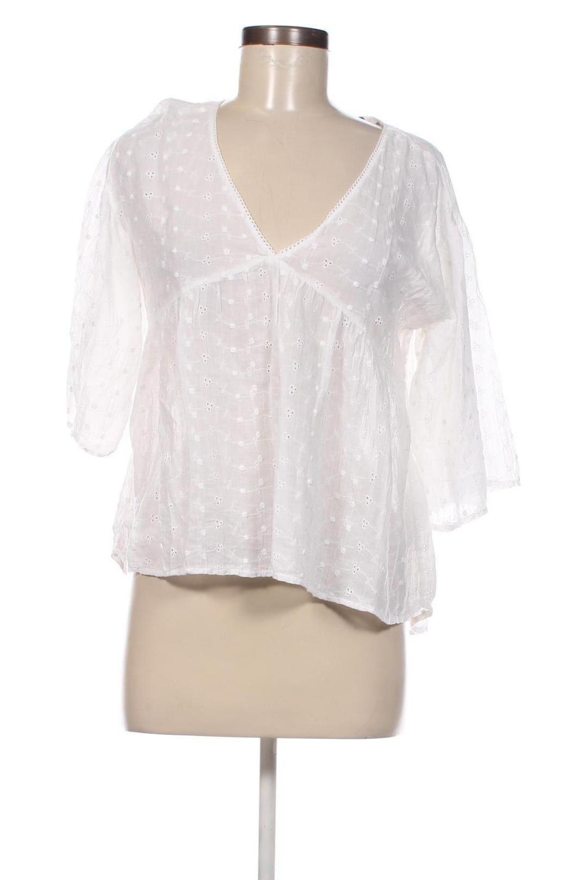 Дамска блуза KappAhl, Размер S, Цвят Бял, Цена 9,58 лв.
