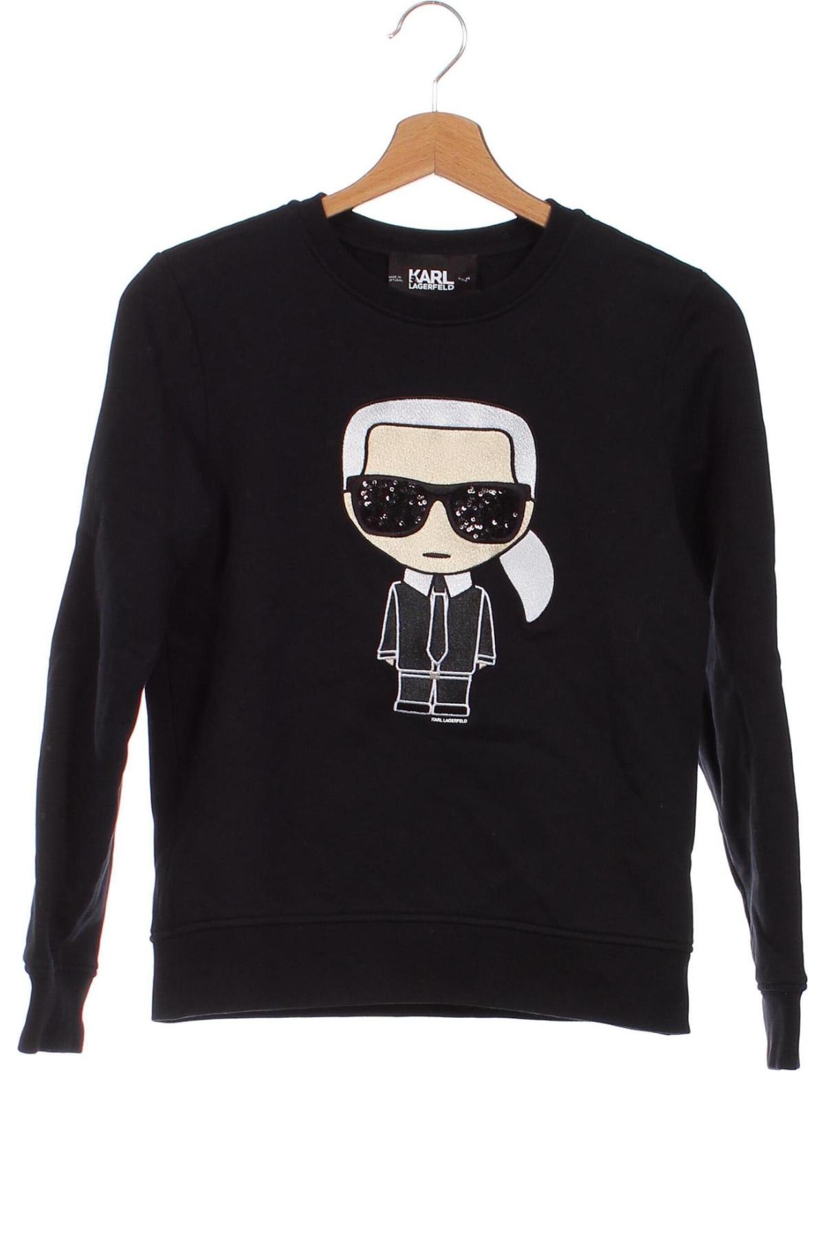 Damen Shirt Karl Lagerfeld, Größe XS, Farbe Schwarz, Preis 56,30 €