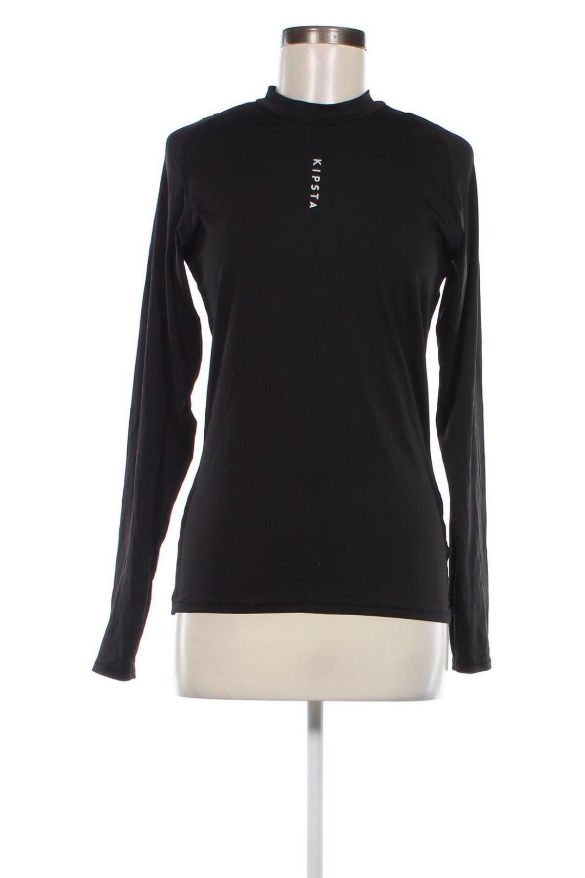 Дамска блуза Kipsta, Размер M, Цвят Черен, Цена 6,21 лв.