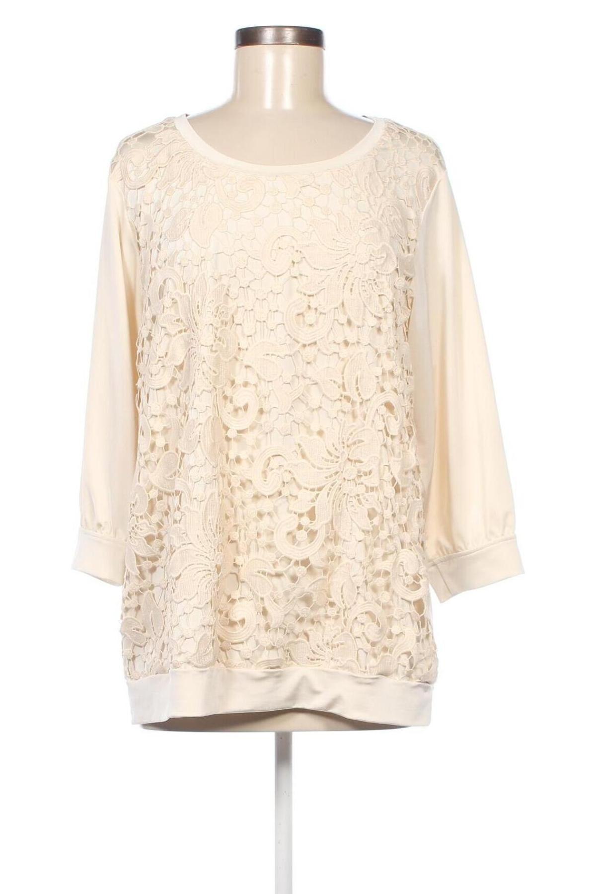 Γυναικεία μπλούζα Komplimente, Μέγεθος XL, Χρώμα Εκρού, Τιμή 21,03 €