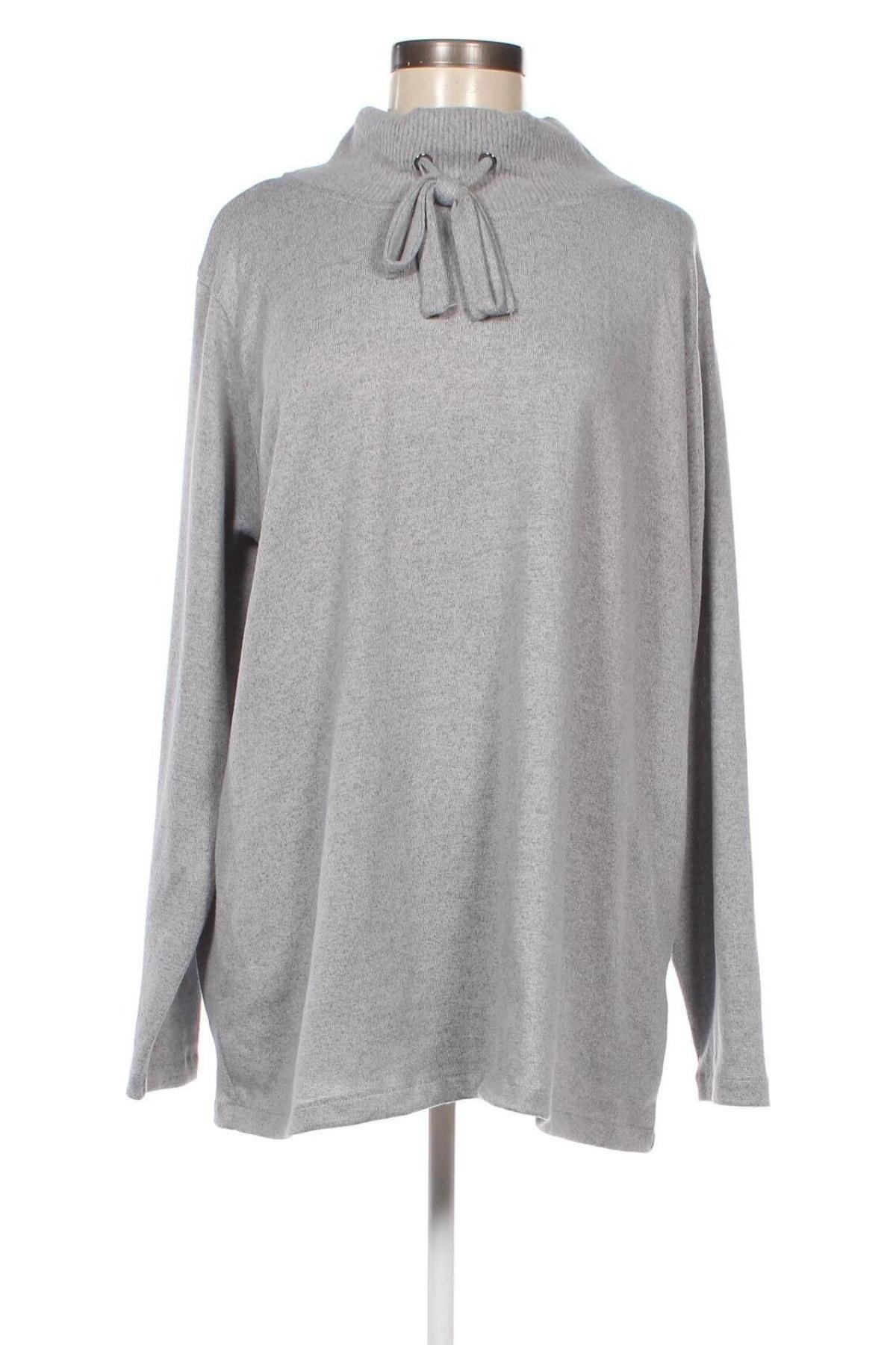 Γυναικεία μπλούζα Laura Torelli, Μέγεθος XXL, Χρώμα Γκρί, Τιμή 3,64 €