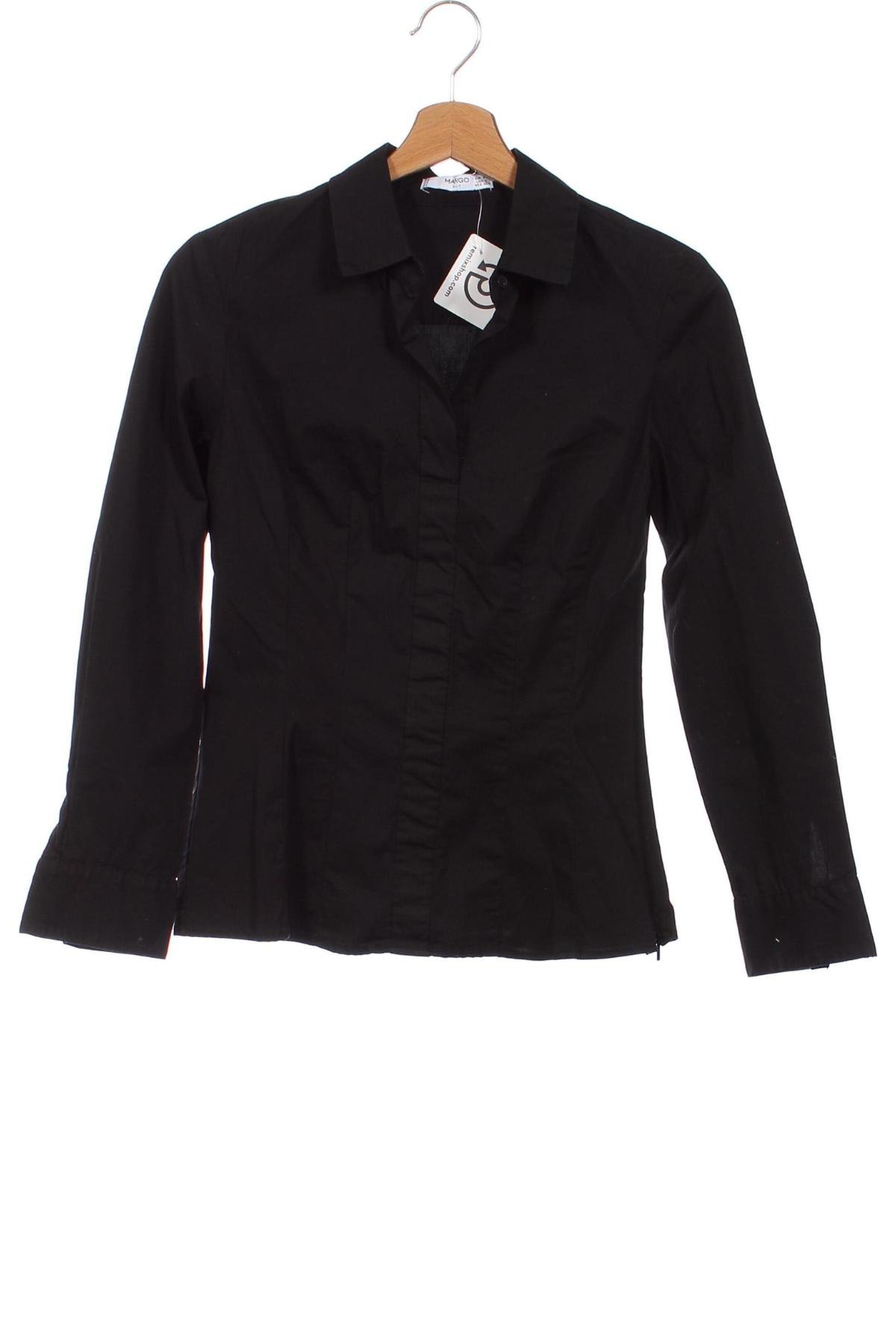 Дамска блуза Mango, Размер XS, Цвят Черен, Цена 8,10 лв.