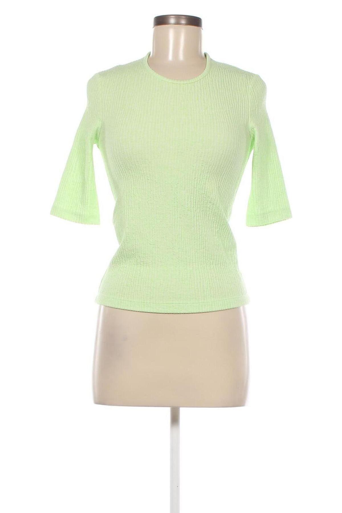 Дамска блуза Mango, Размер S, Цвят Зелен, Цена 12,69 лв.