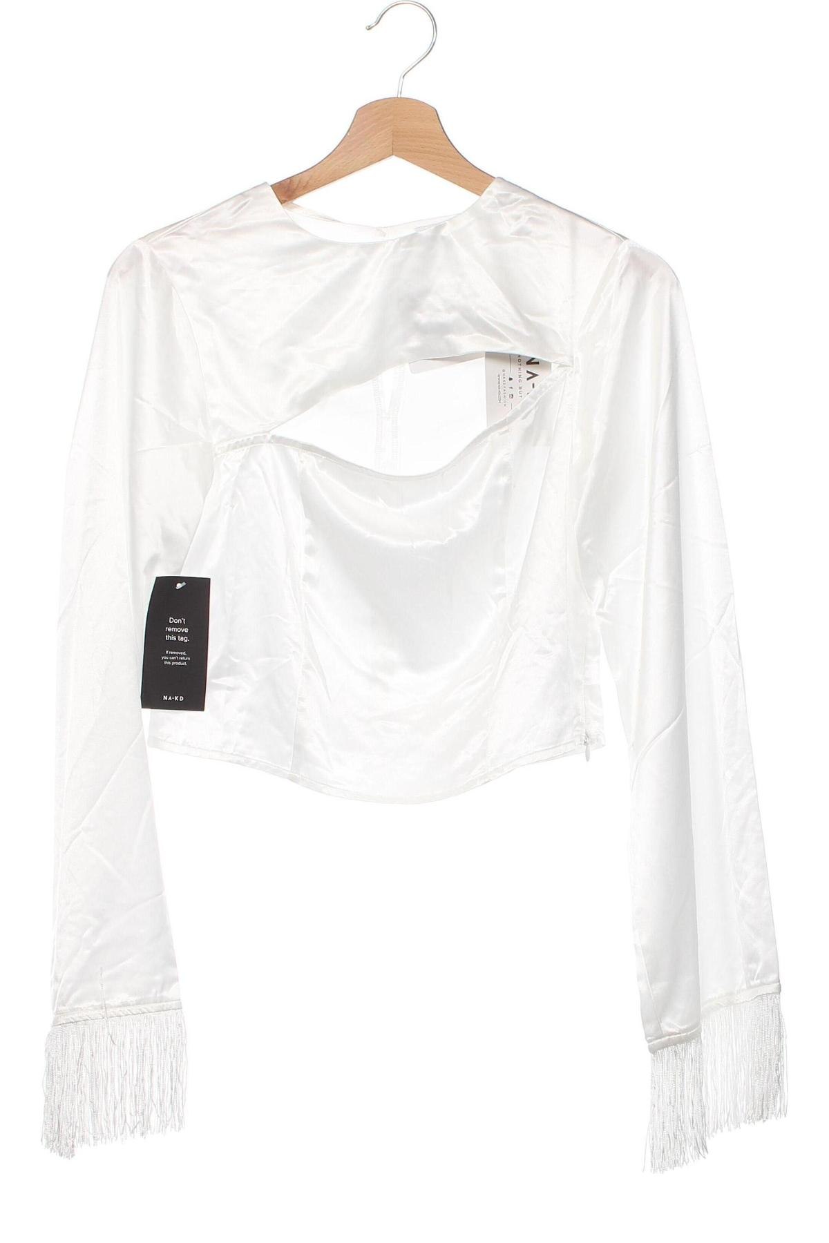Γυναικεία μπλούζα NA-KD, Μέγεθος XS, Χρώμα Λευκό, Τιμή 11,91 €