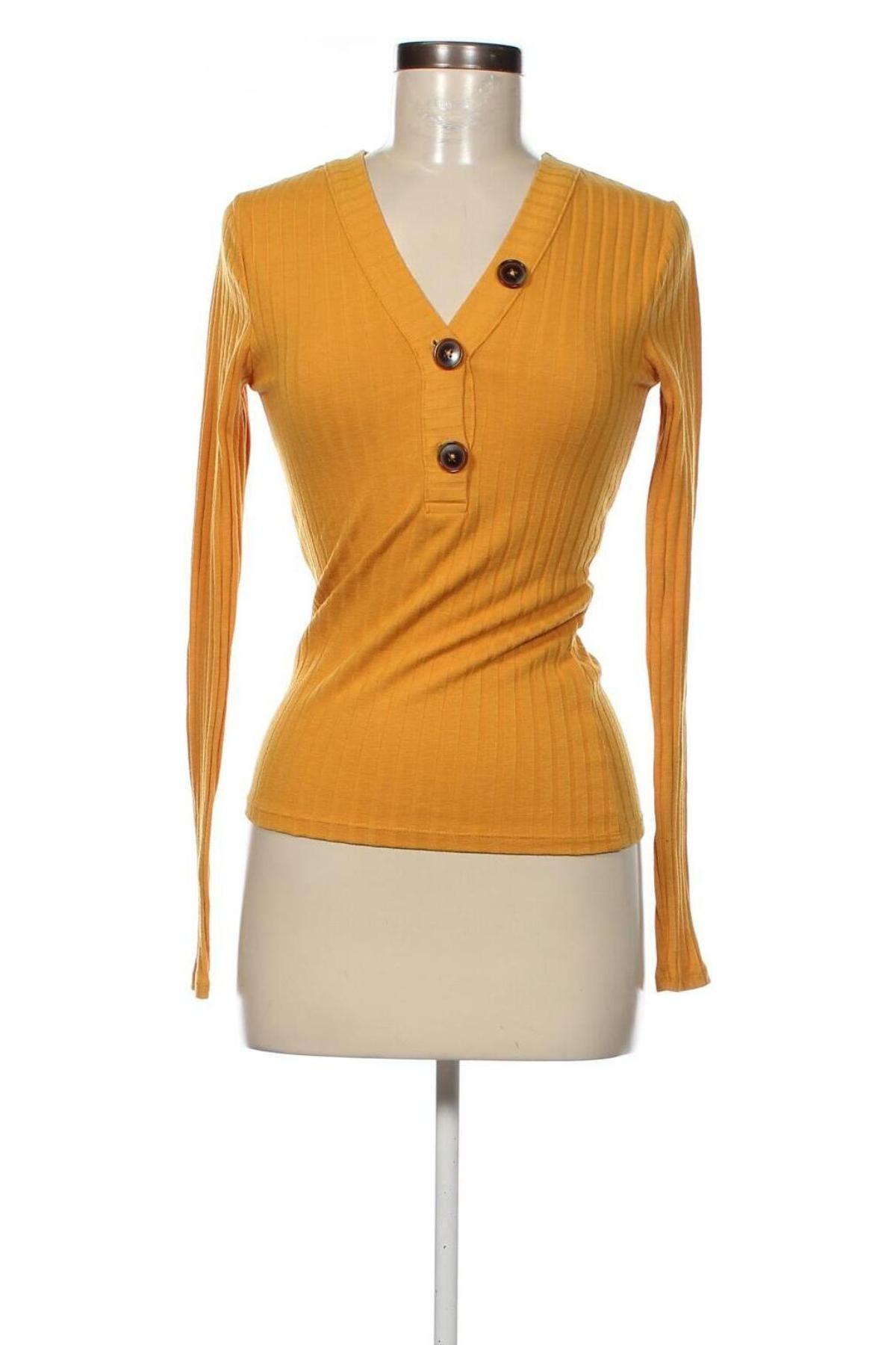 Γυναικεία μπλούζα New Look, Μέγεθος S, Χρώμα Κίτρινο, Τιμή 2,89 €