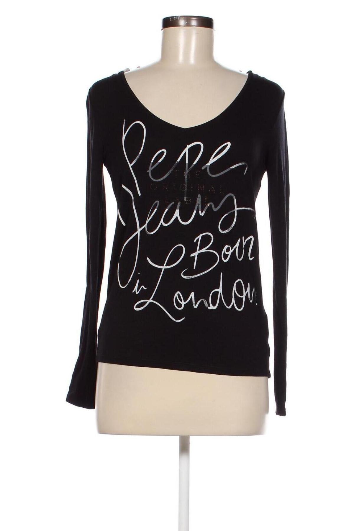 Γυναικεία μπλούζα Pepe Jeans, Μέγεθος M, Χρώμα Μαύρο, Τιμή 31,73 €