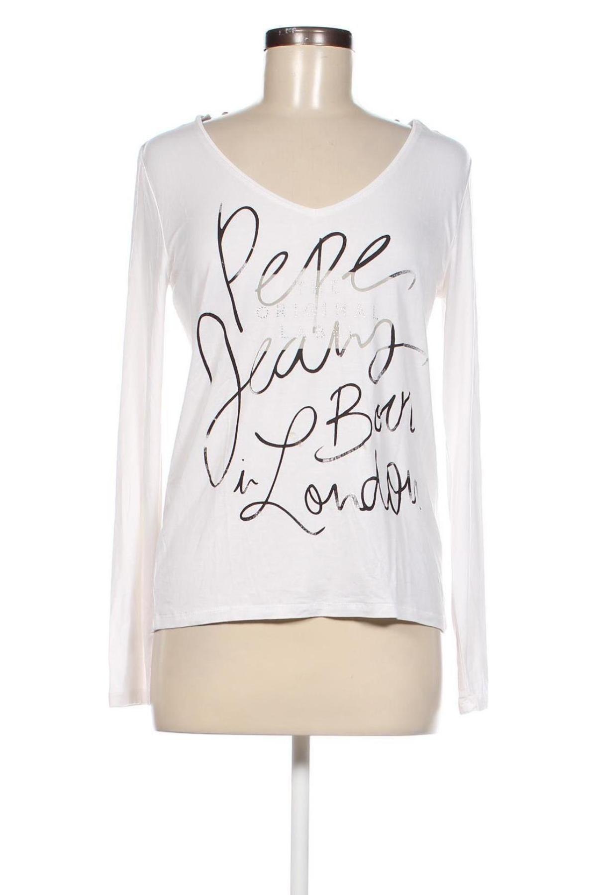 Γυναικεία μπλούζα Pepe Jeans, Μέγεθος XL, Χρώμα Λευκό, Τιμή 45,09 €
