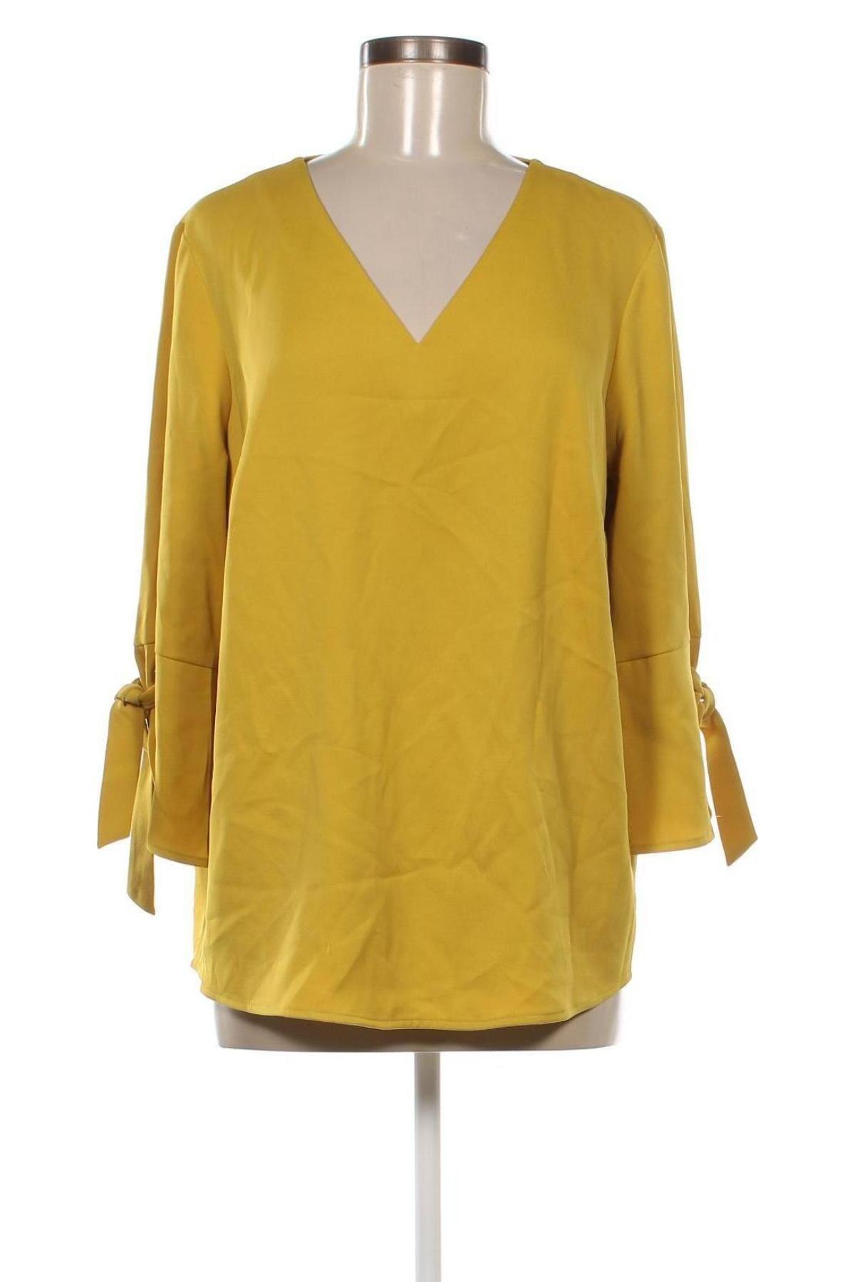 Γυναικεία μπλούζα S.Oliver Black Label, Μέγεθος XL, Χρώμα Κίτρινο, Τιμή 20,49 €