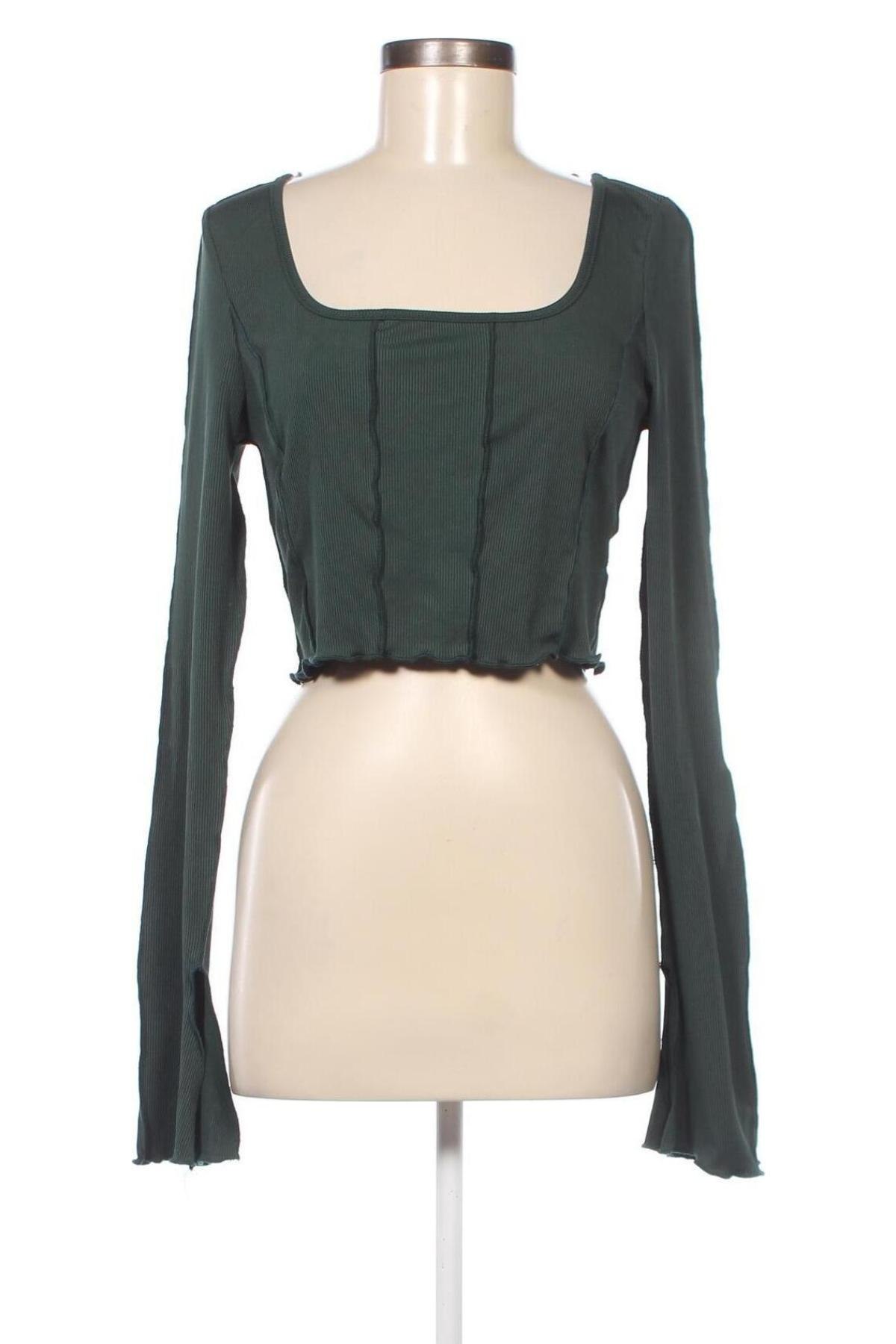Дамска блуза SHEIN, Размер M, Цвят Зелен, Цена 5,70 лв.
