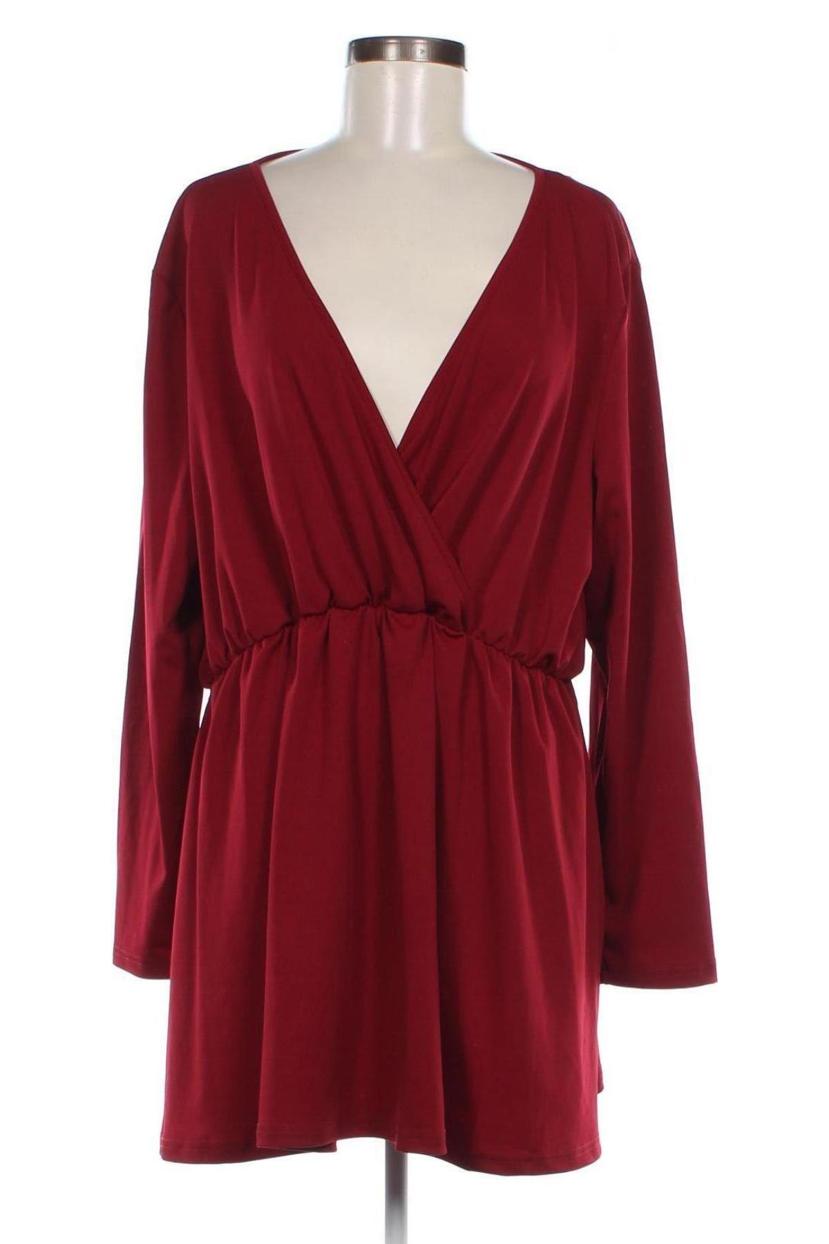Дамска блуза SHEIN, Размер XXL, Цвят Червен, Цена 17,86 лв.