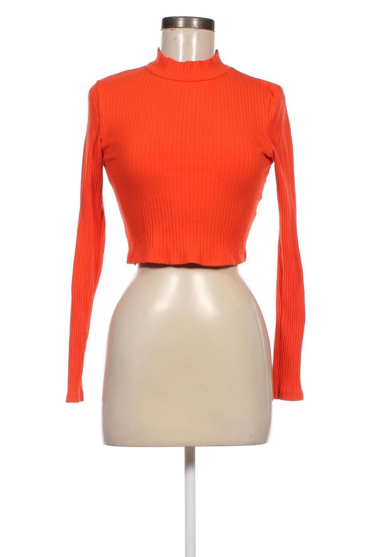 Дамска блуза Sinsay, Размер M, Цвят Оранжев, Цена 18,82 лв.