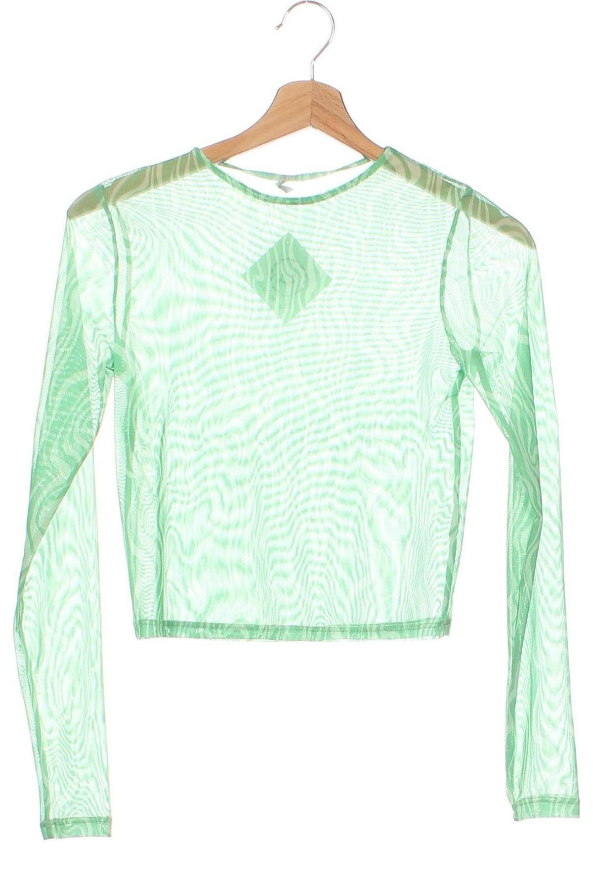 Bluză de femei Sinsay, Mărime XS, Culoare Verde, Preț 14,54 Lei