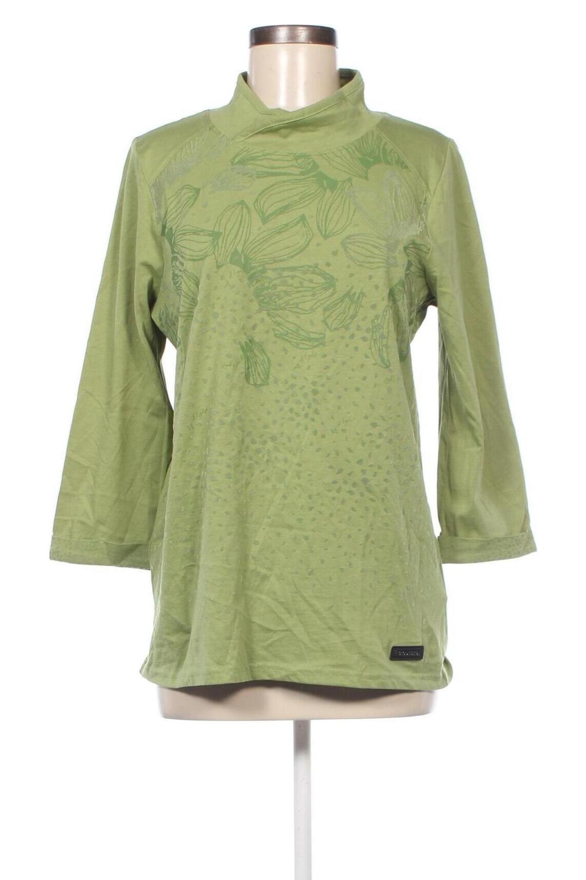 Γυναικεία μπλούζα S'questo, Μέγεθος L, Χρώμα Πράσινο, Τιμή 11,75 €