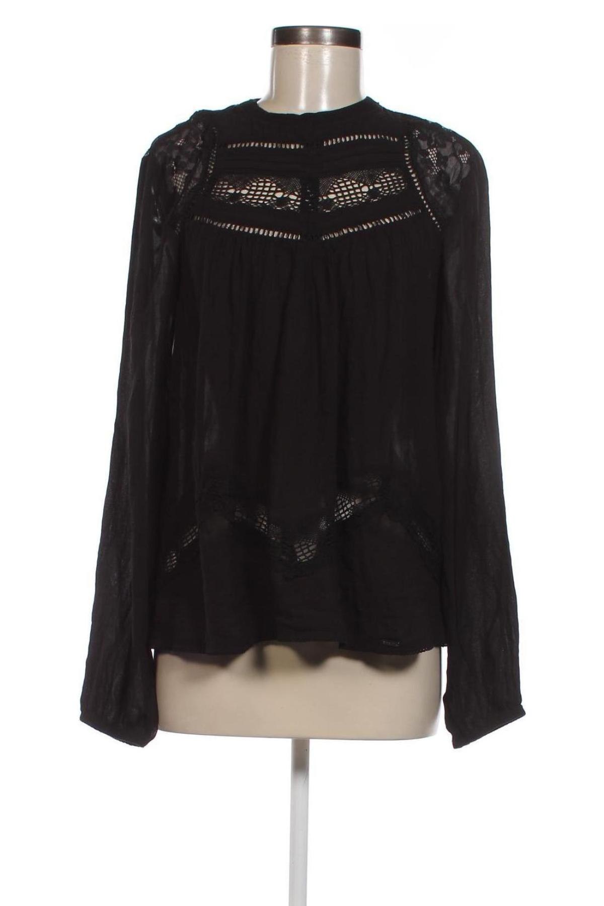 Дамска блуза Superdry, Размер M, Цвят Черен, Цена 58,10 лв.
