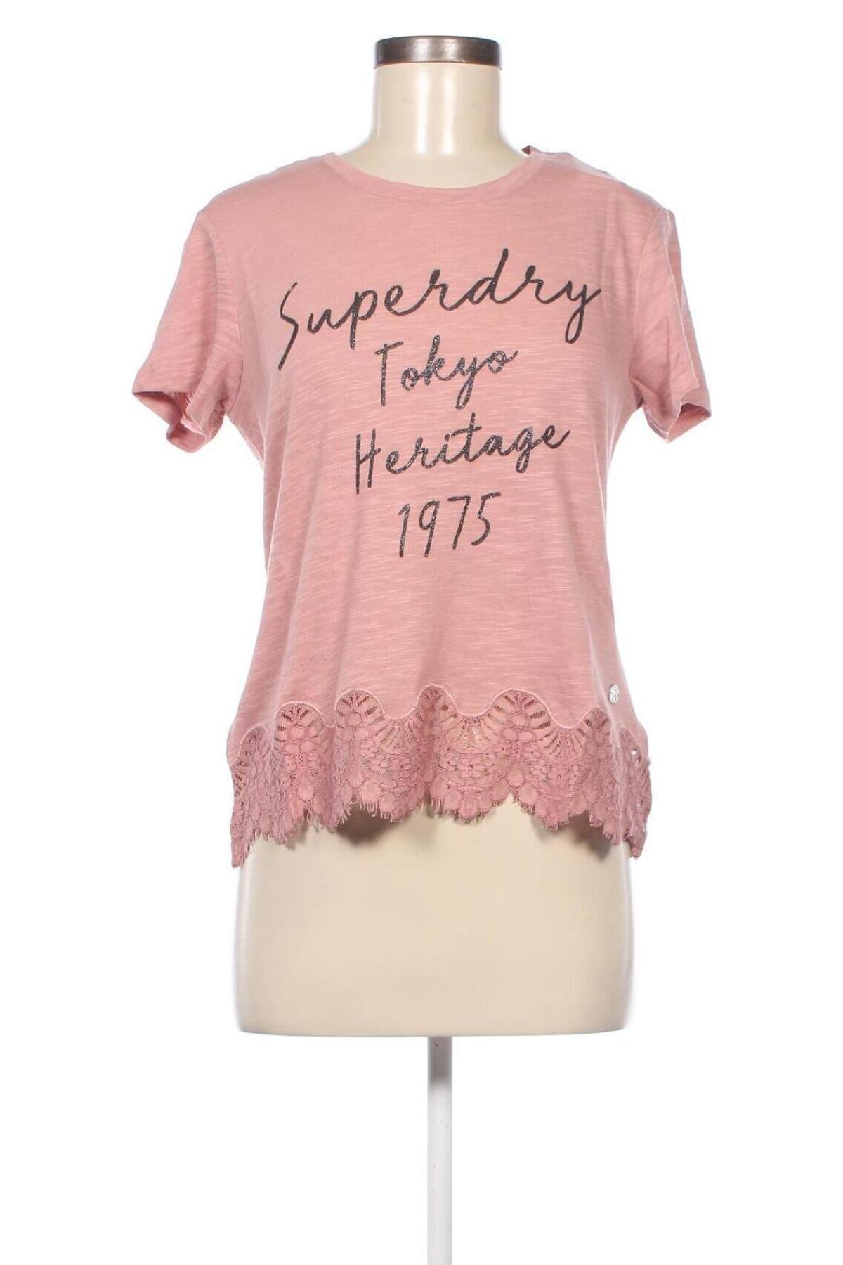 Damen Shirt Superdry, Größe M, Farbe Aschrosa, Preis 19,48 €