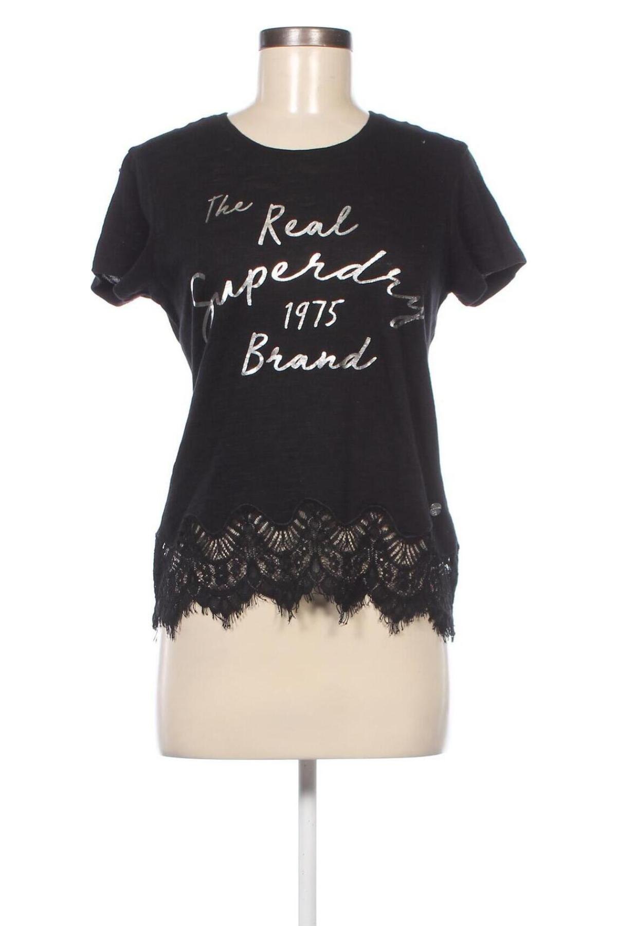 Γυναικεία μπλούζα Superdry, Μέγεθος M, Χρώμα Μαύρο, Τιμή 19,48 €