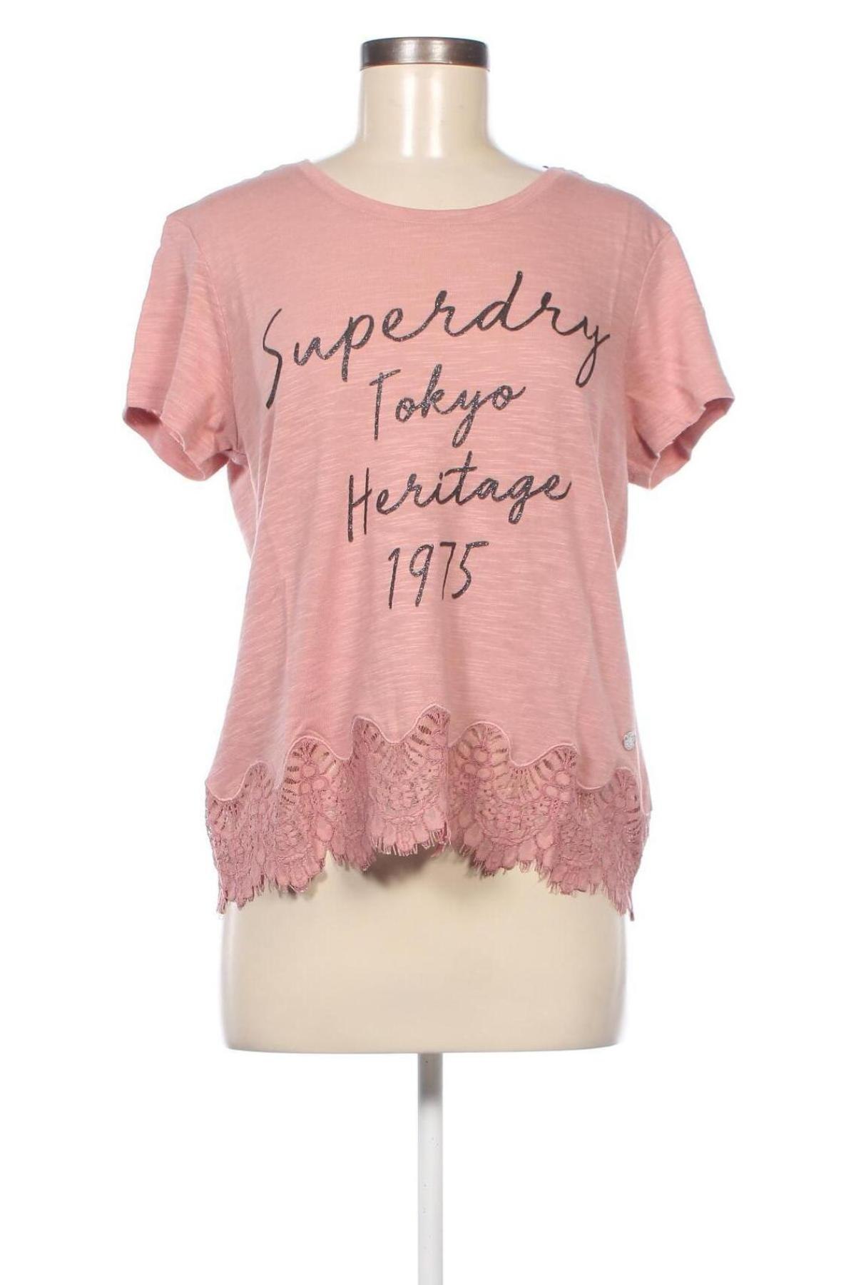 Damen Shirt Superdry, Größe L, Farbe Aschrosa, Preis 19,48 €