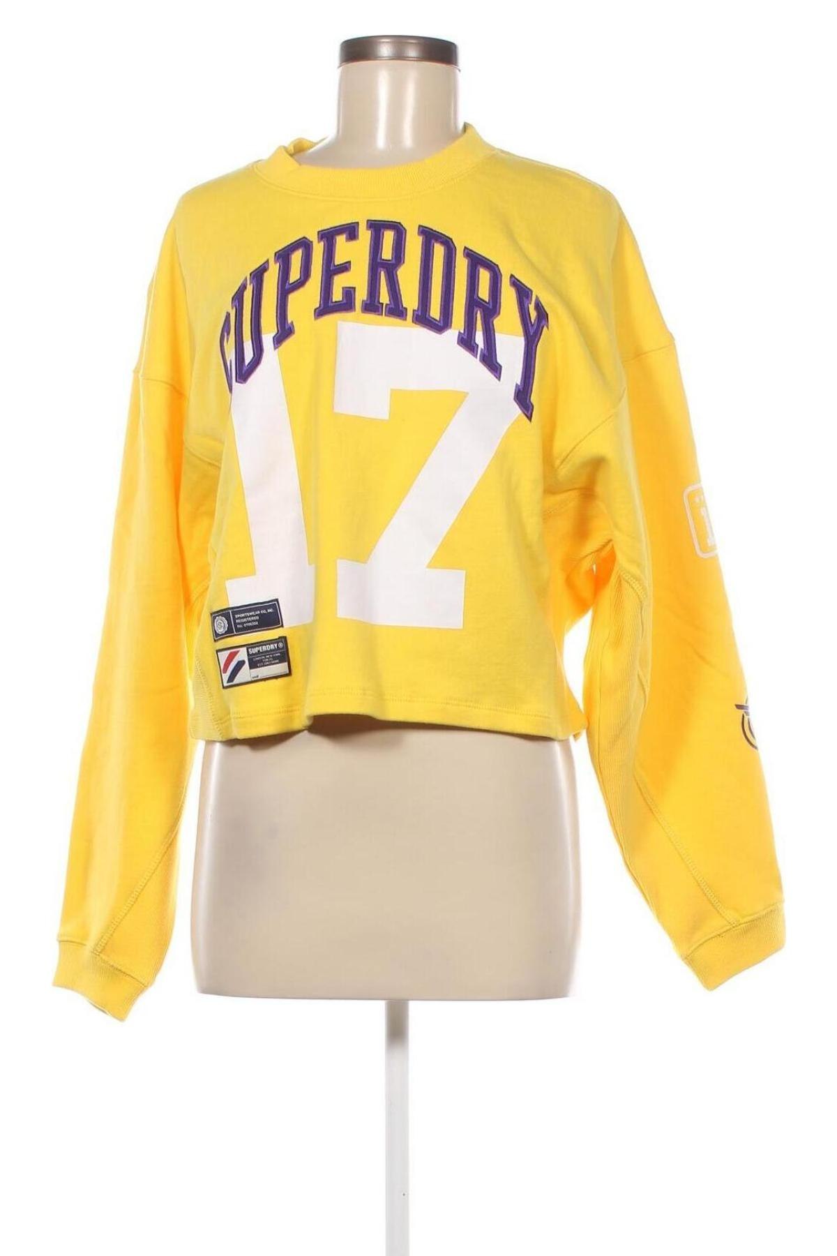 Γυναικεία μπλούζα Superdry, Μέγεθος XL, Χρώμα Κίτρινο, Τιμή 29,95 €