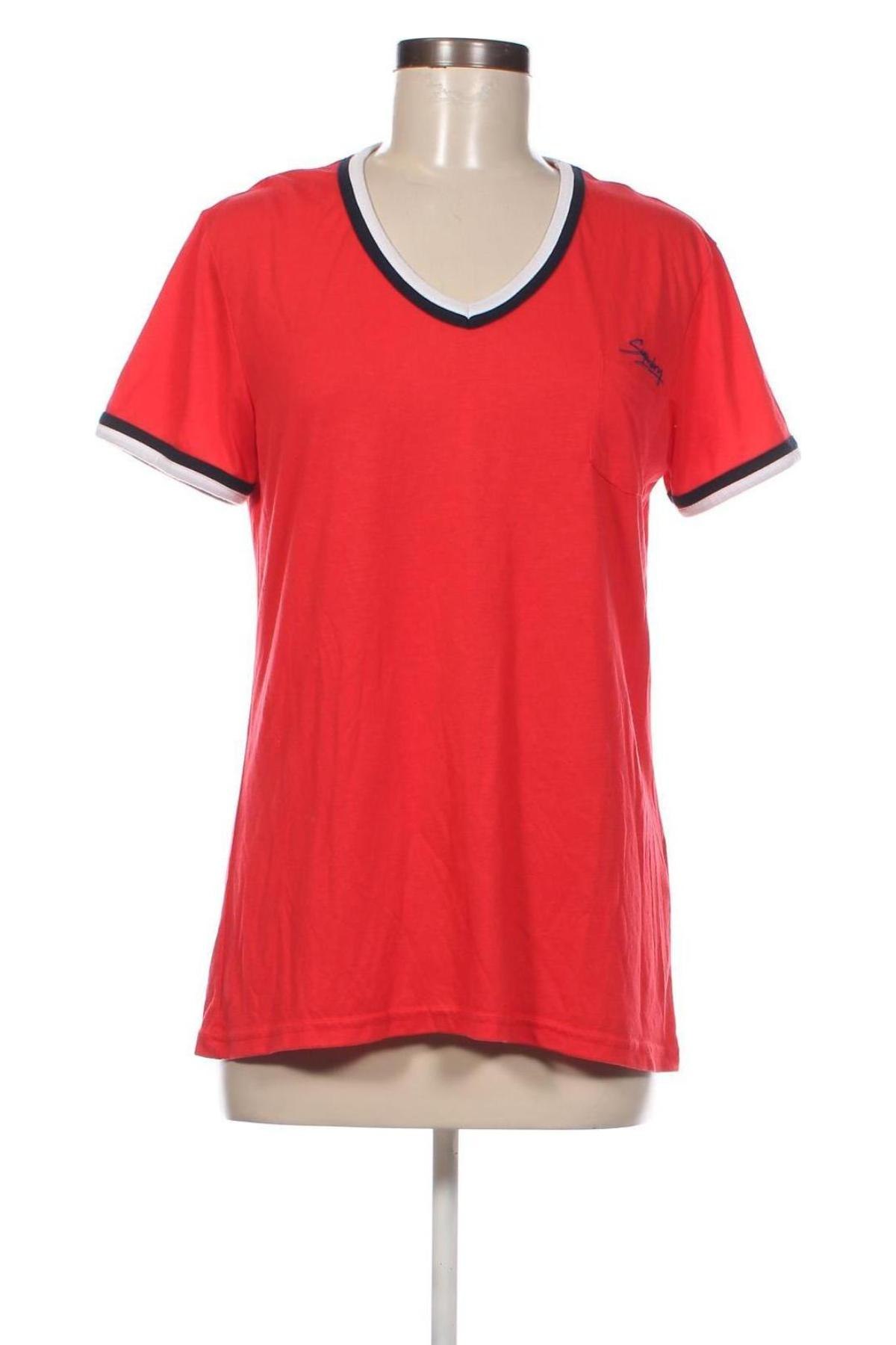 Дамска блуза Superdry, Размер M, Цвят Червен, Цена 37,80 лв.