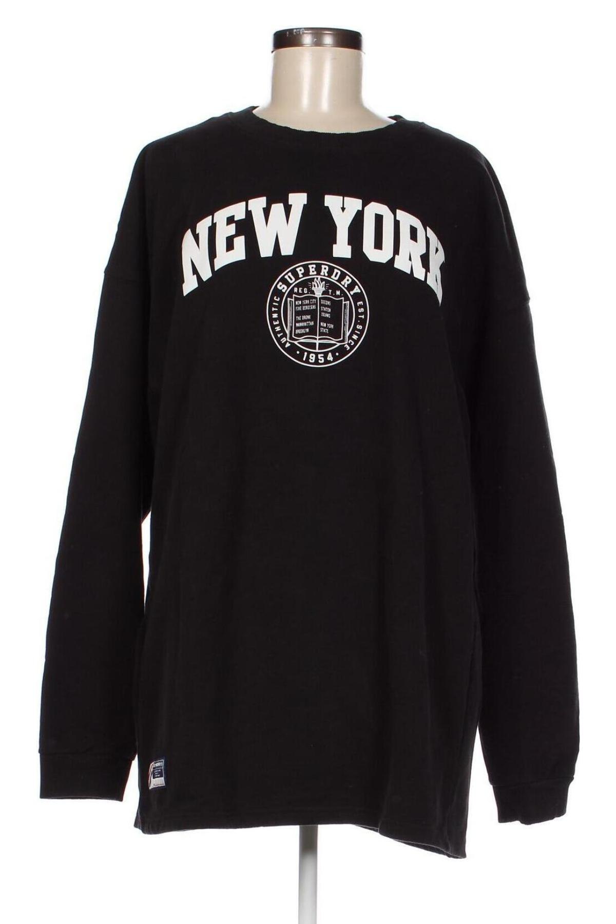 Γυναικεία μπλούζα Superdry, Μέγεθος M, Χρώμα Μαύρο, Τιμή 12,63 €