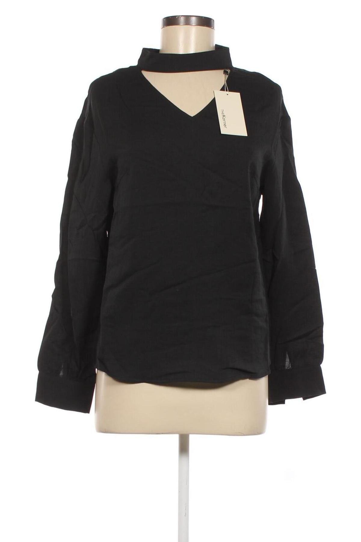 Γυναικεία μπλούζα The Korner, Μέγεθος M, Χρώμα Μαύρο, Τιμή 5,95 €