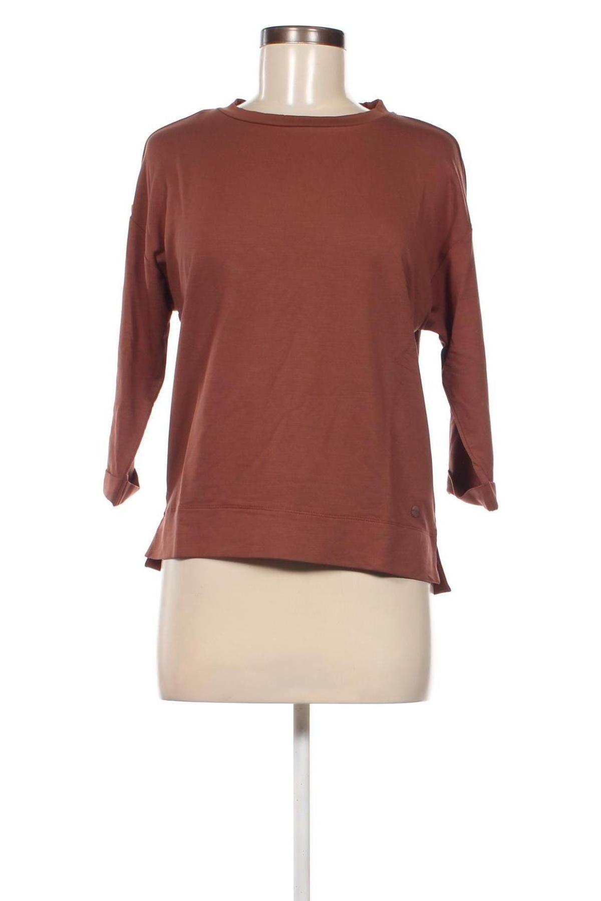 Γυναικεία μπλούζα Tom Tailor, Μέγεθος XS, Χρώμα Καφέ, Τιμή 13,89 €