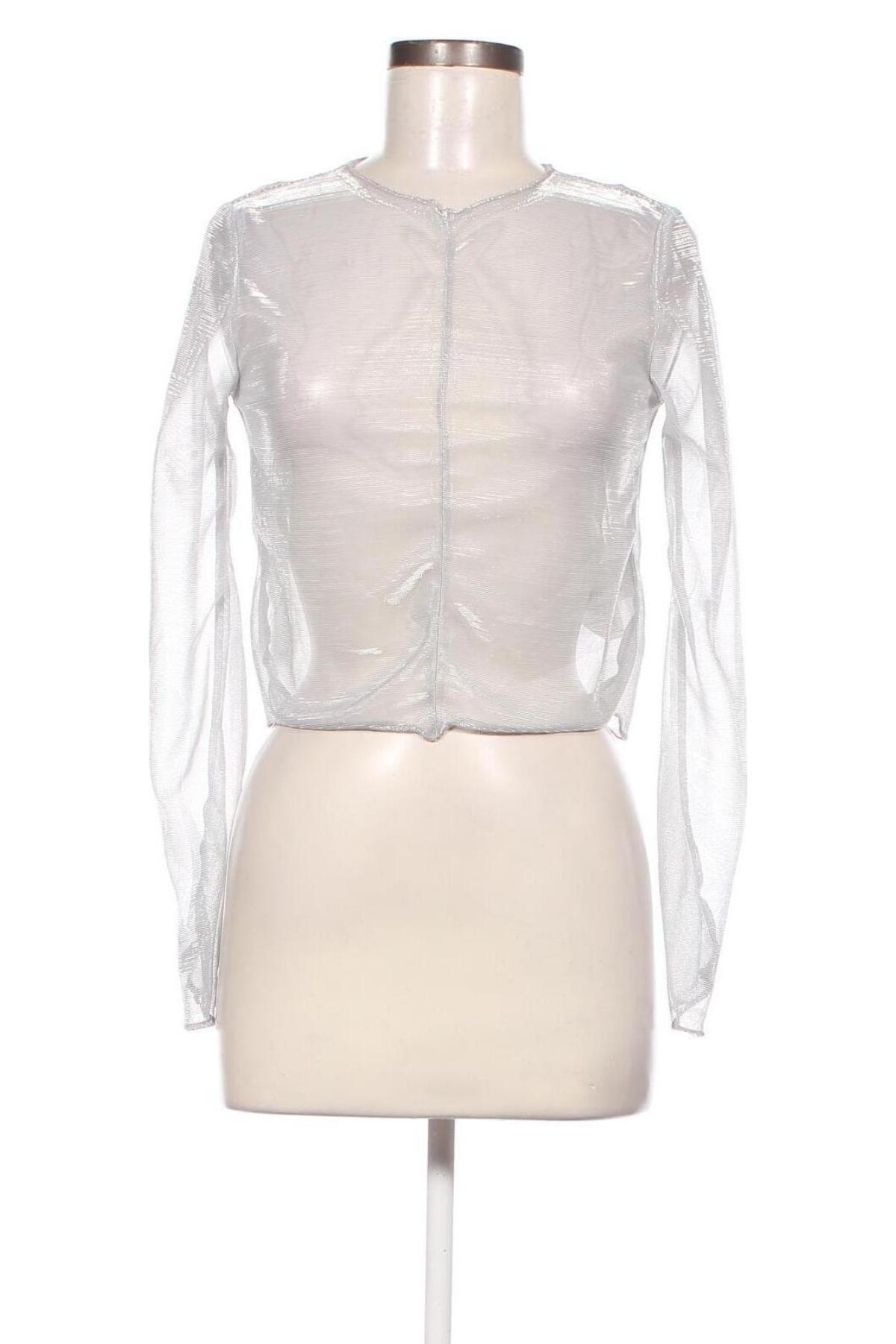 Дамска блуза Trendyol, Размер S, Цвят Сребрист, Цена 26,95 лв.