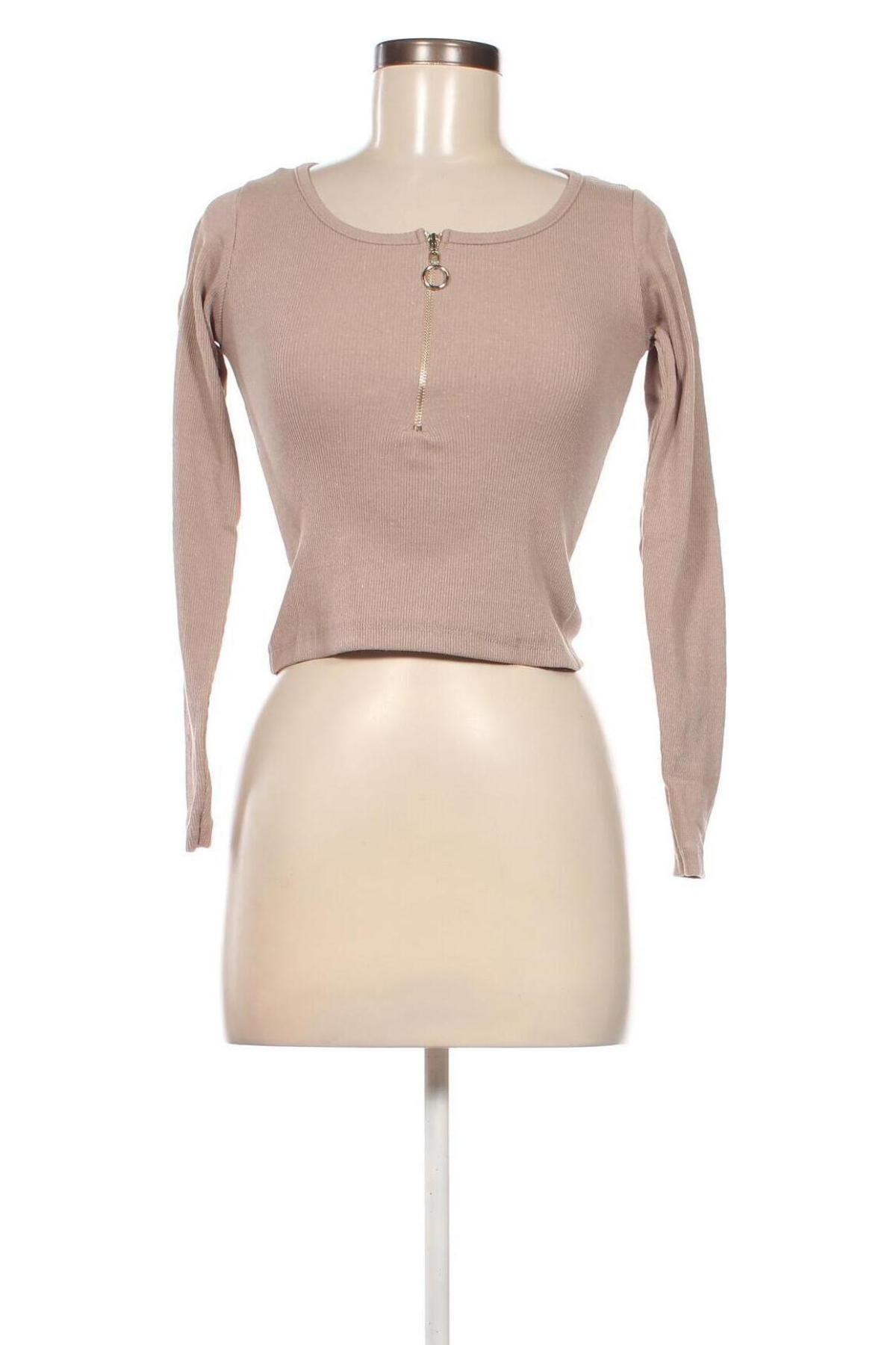 Γυναικεία μπλούζα Trendyol, Μέγεθος S, Χρώμα  Μπέζ, Τιμή 7,94 €