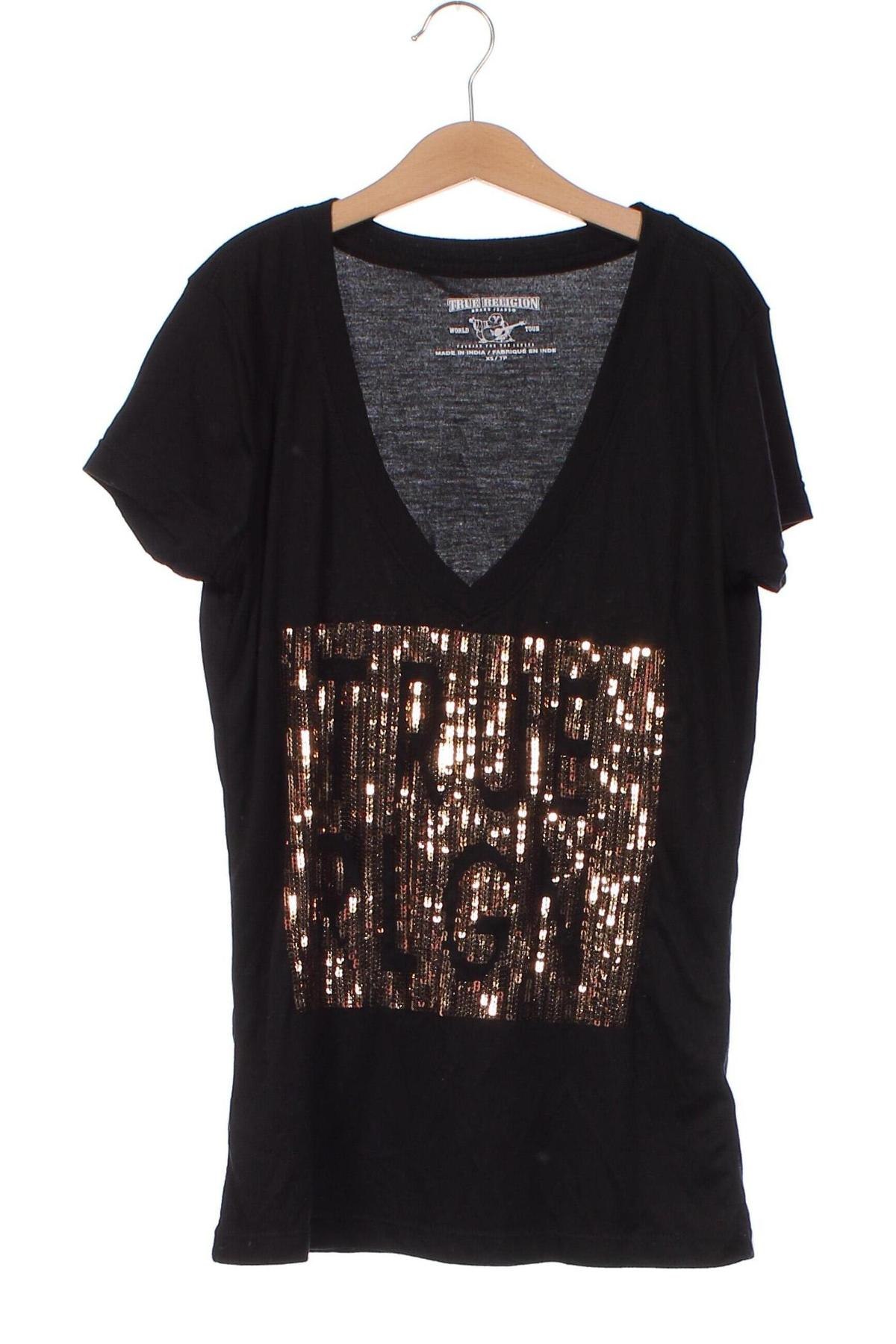 Γυναικεία μπλούζα True Religion, Μέγεθος XS, Χρώμα Μαύρο, Τιμή 13,75 €