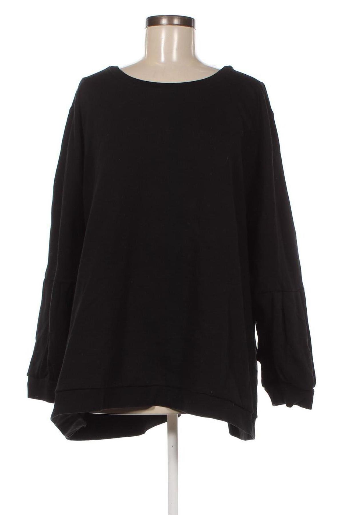 Γυναικεία μπλούζα Ulla Popken, Μέγεθος 3XL, Χρώμα Μαύρο, Τιμή 9,69 €