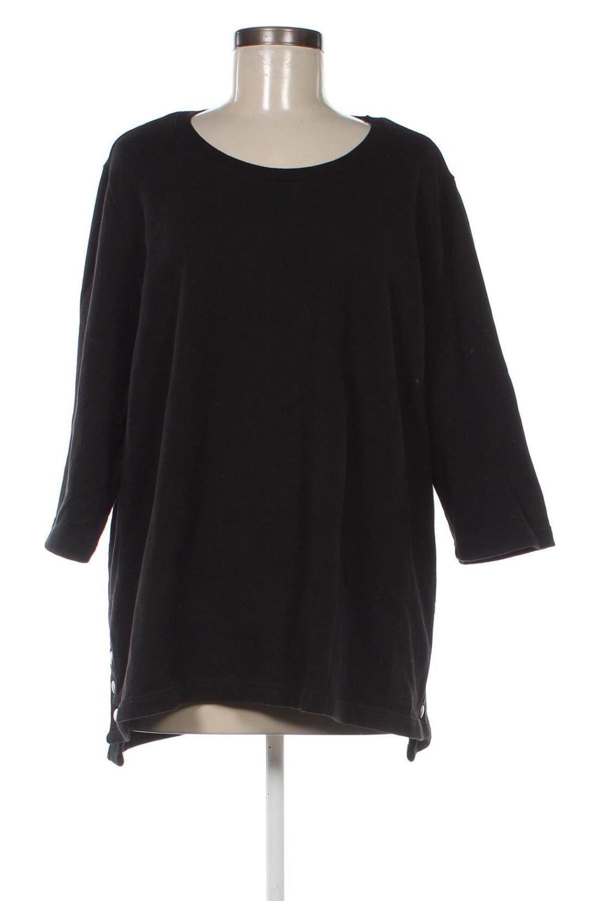 Дамска блуза Ulla Popken, Размер XL, Цвят Черен, Цена 19,38 лв.