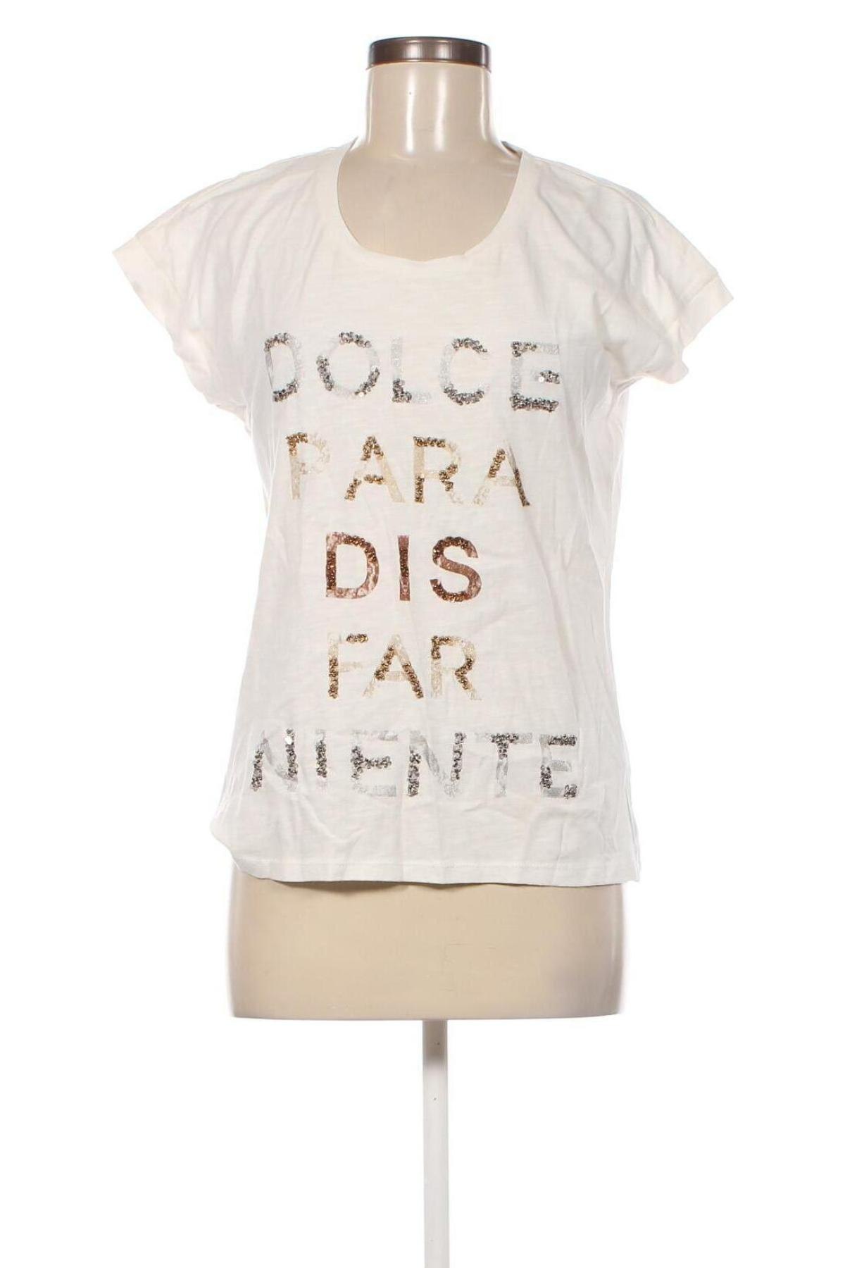 Γυναικεία μπλούζα Un Deux Trois, Μέγεθος M, Χρώμα Εκρού, Τιμή 55,67 €