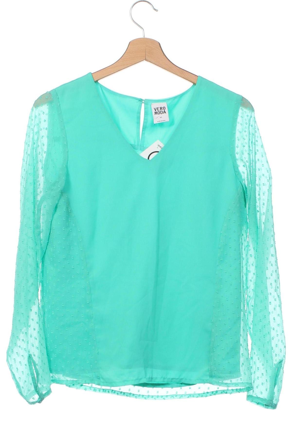 Bluză de femei Vero Moda, Mărime XS, Culoare Verde, Preț 15,31 Lei