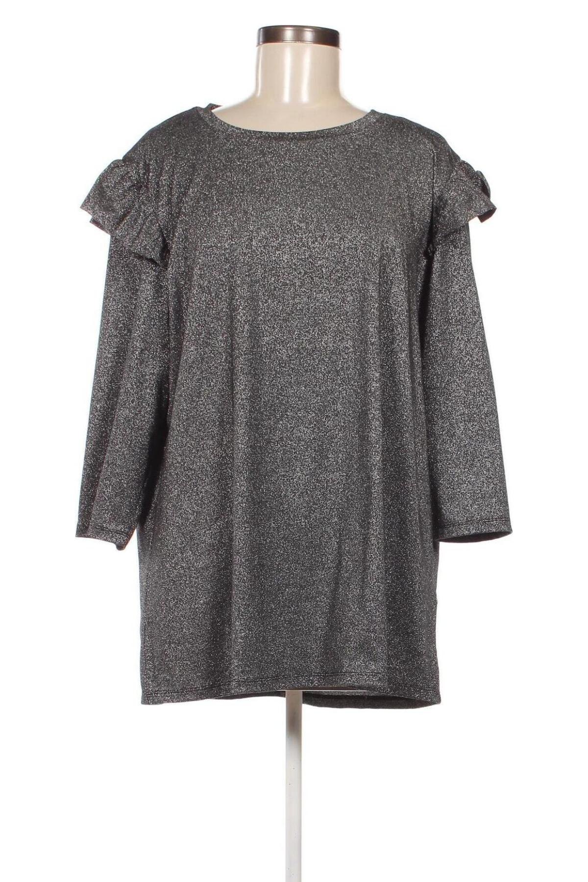 Γυναικεία μπλούζα Yessica, Μέγεθος XL, Χρώμα Γκρί, Τιμή 6,35 €
