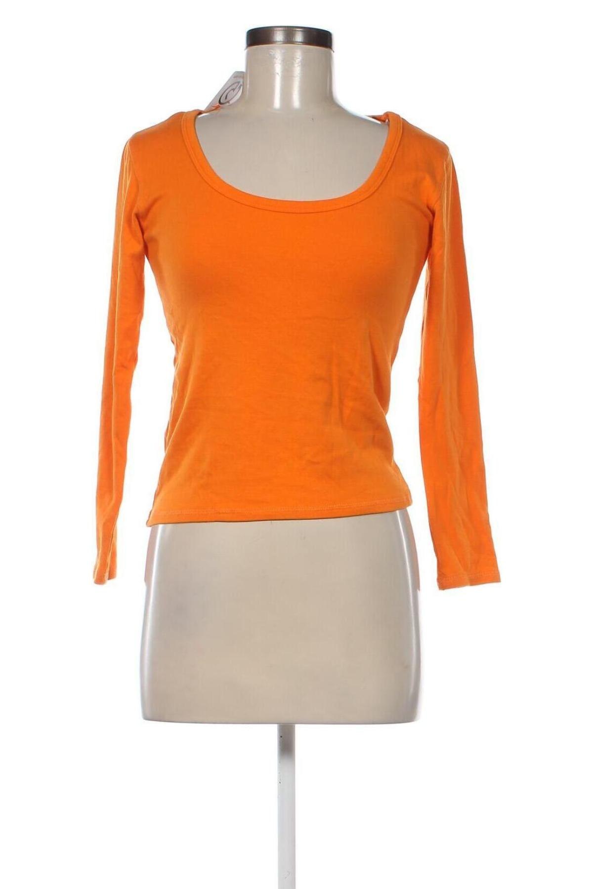 Дамска блуза Zara, Размер M, Цвят Оранжев, Цена 13,50 лв.